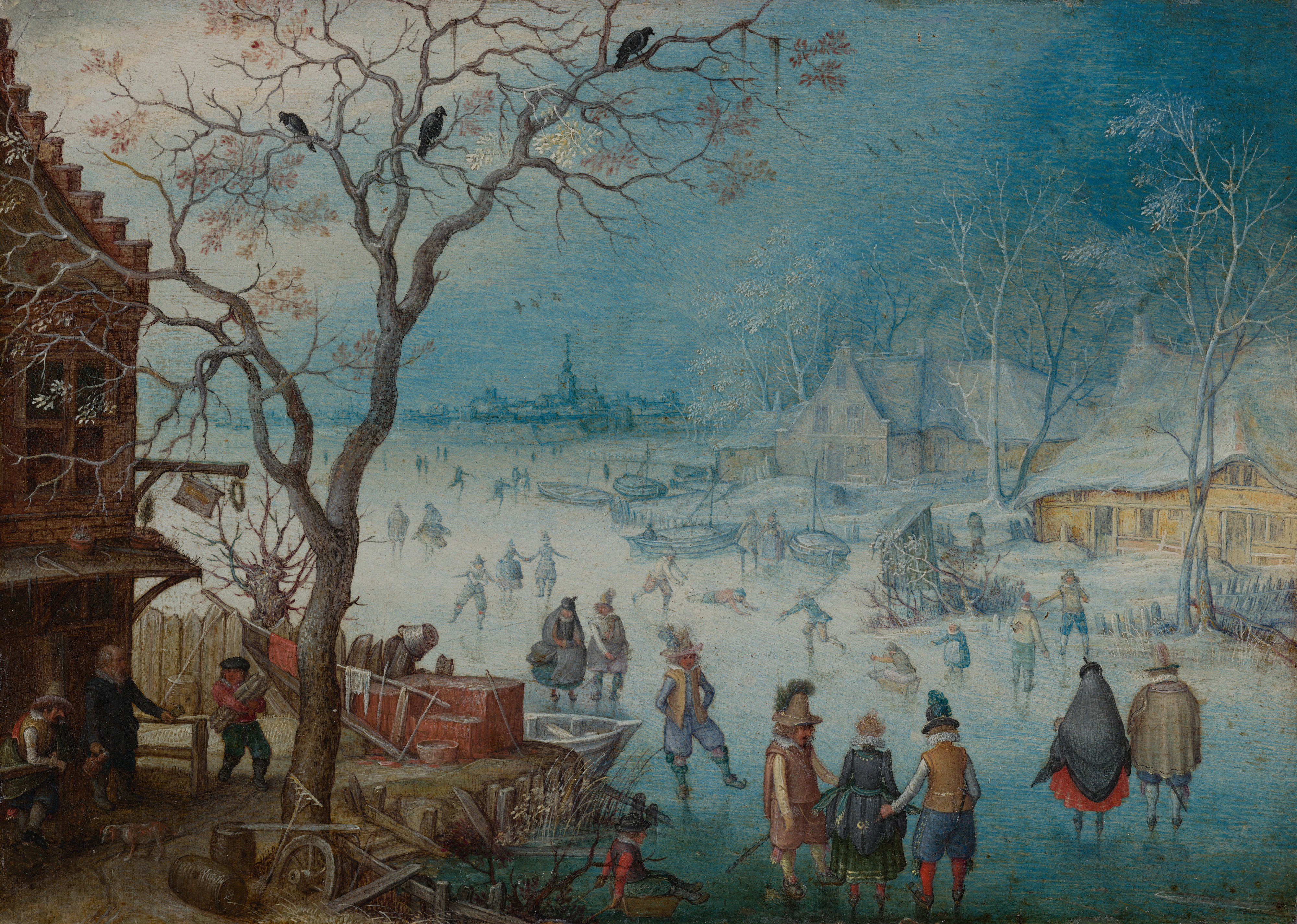 Christoffel van den Berghe, Winterlandschap. Ca. 1615-1620