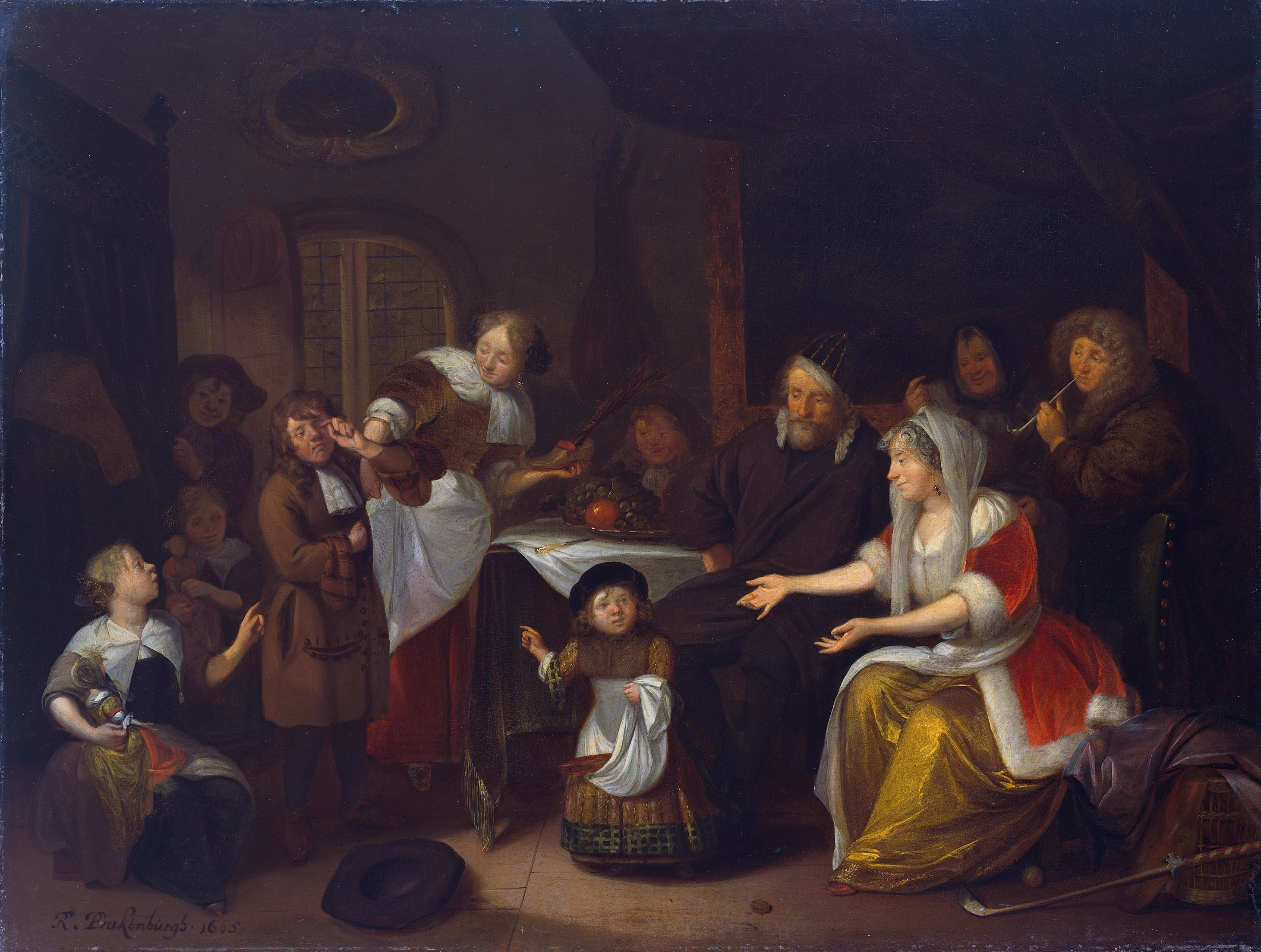 Richard Brakenburgh, Het Sint Nicolaasfeest. 1685