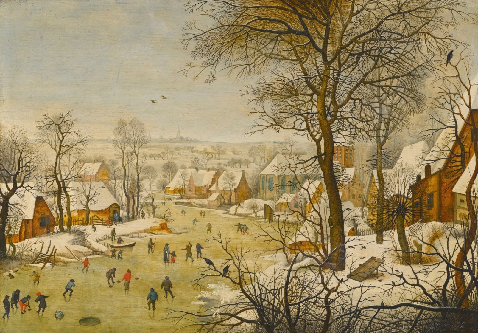 Pieter Breughel II, Winter Landscape with a Bird Trap