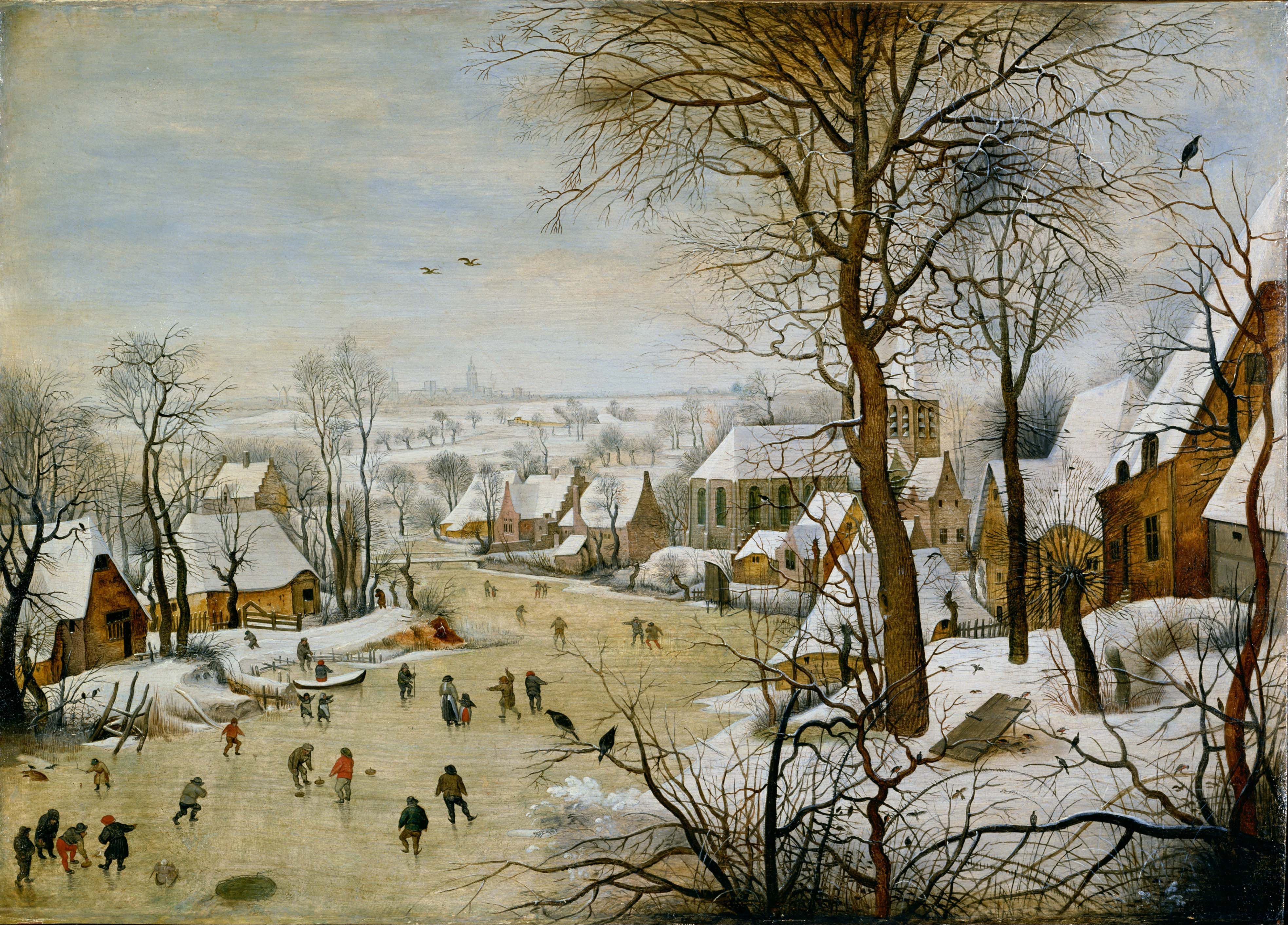 Pieter Breughel II, Winter Landscape with Bird Trap