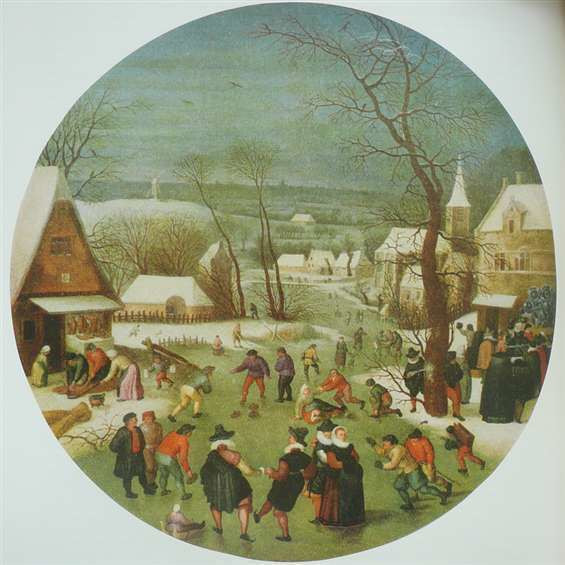 Jacob Grimmer, Frozen canals and lakes. C. 1550