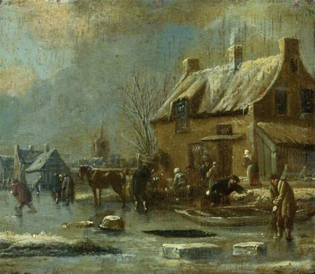 Thomas Heeremans, Holland in de winter. 1671