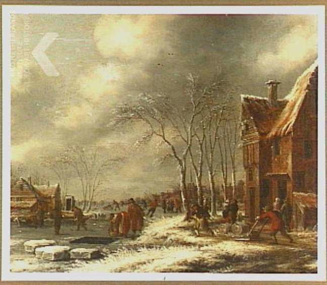 Thomas Heeremans, Winterlandschap. 1673