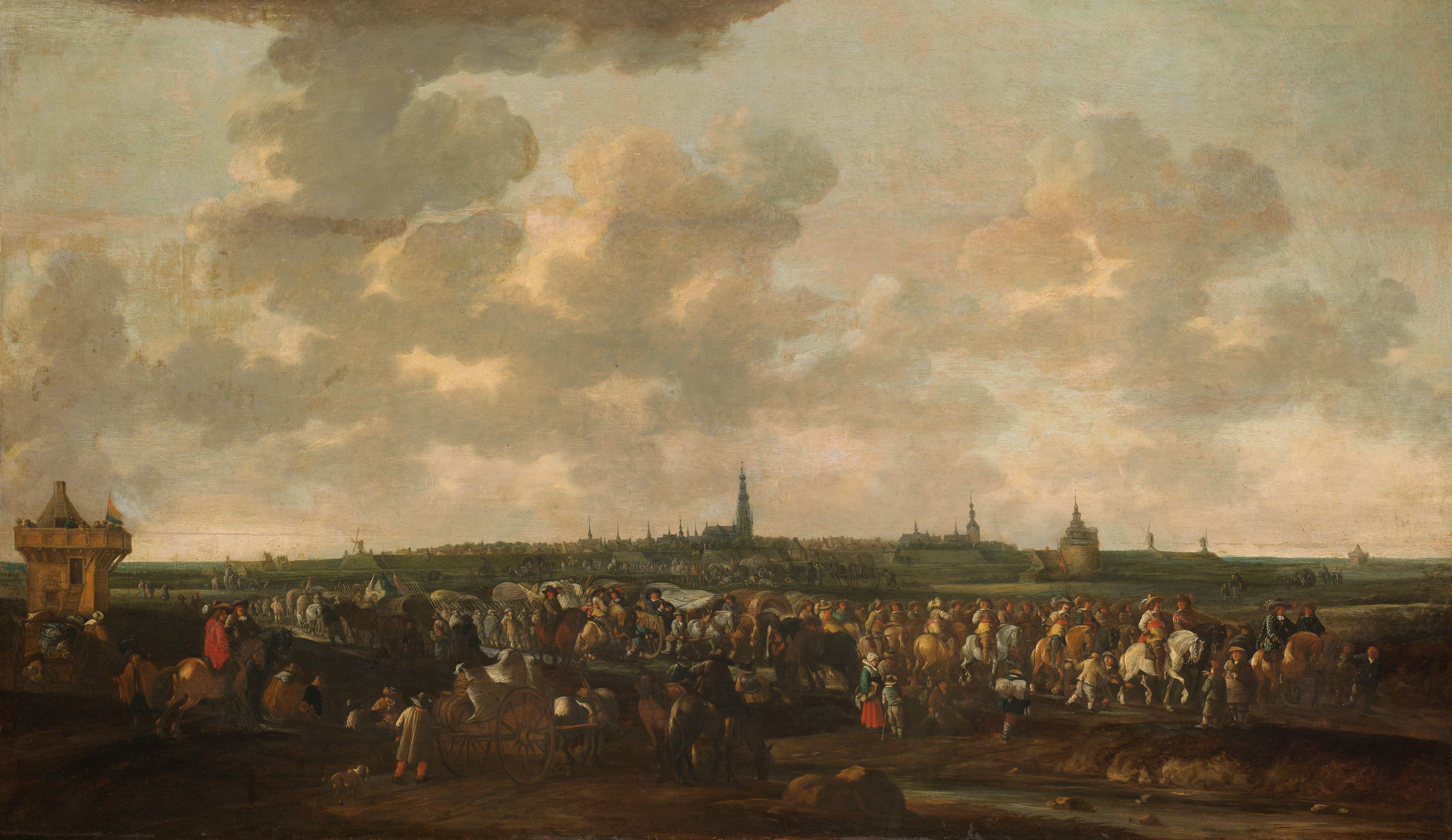 Hendrick de Meijer, Het vertrek van de Spaanse troepen uit Breda, 10 oktober 1637