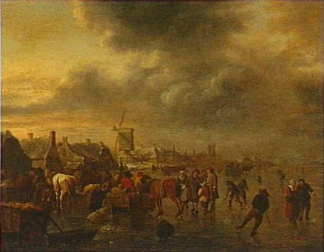 Nicolaes Molenaer, Winter Landscape