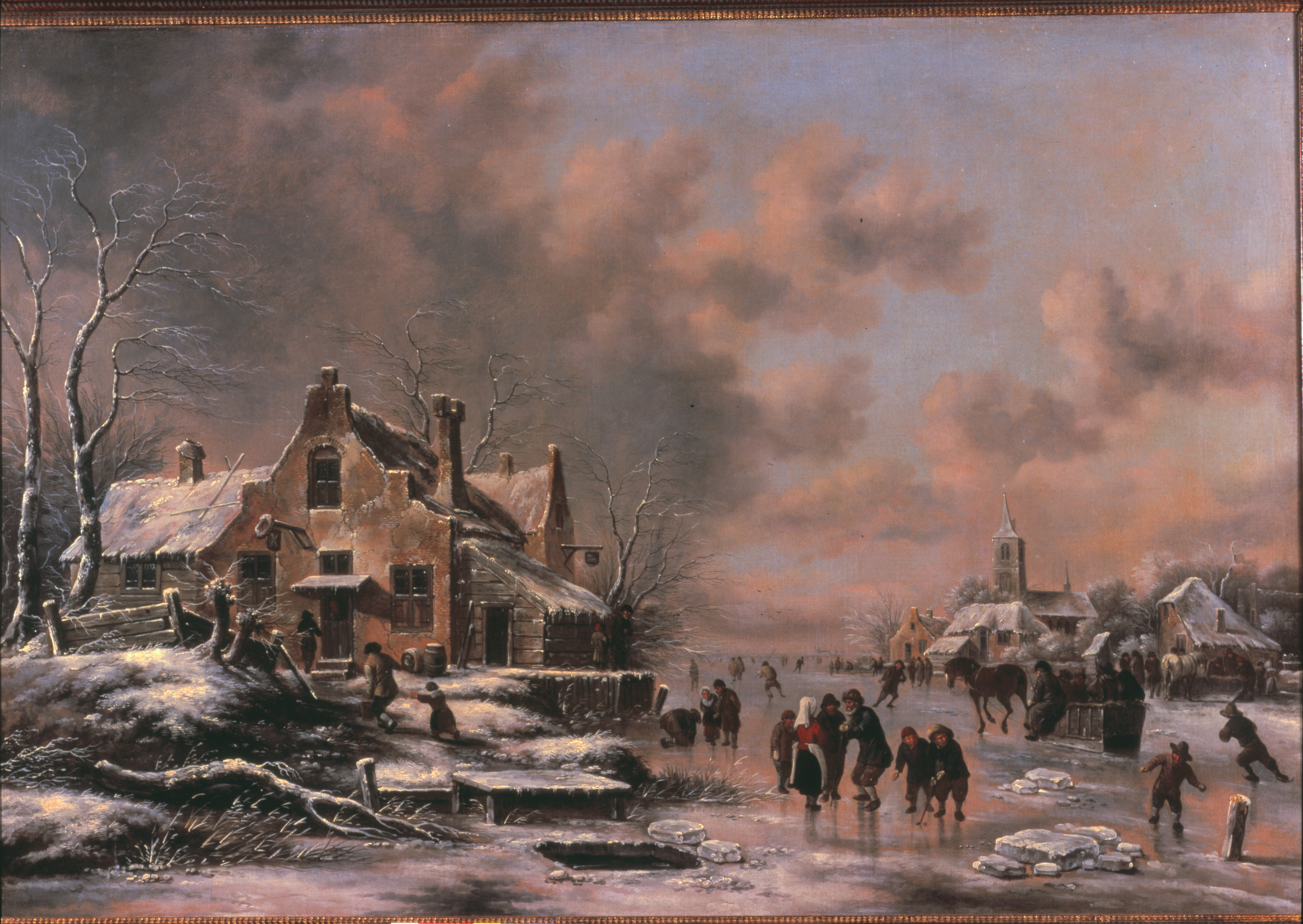 Nicolaes Molenaer, Winter Landscape