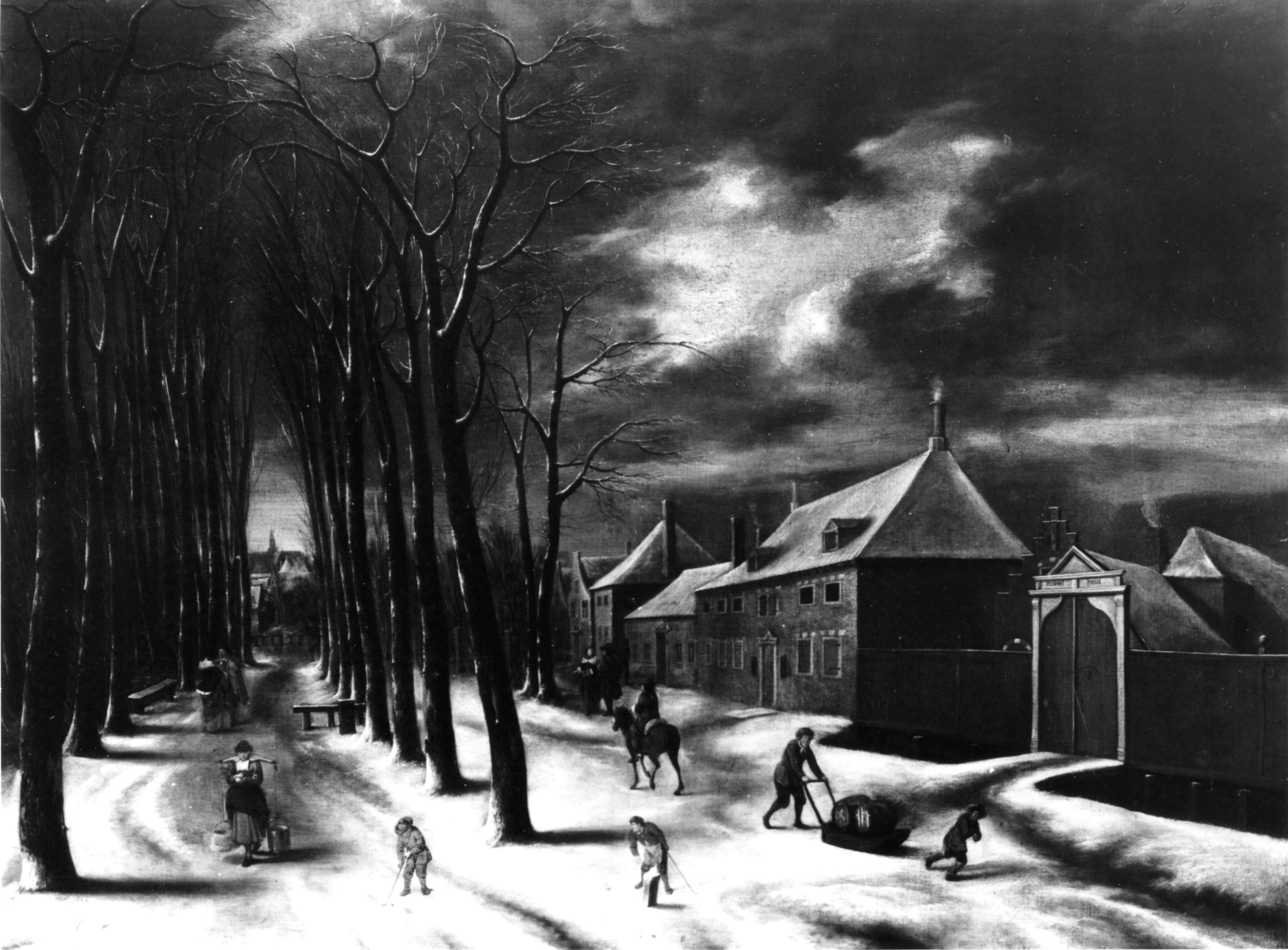 Nicolaes Molenaer, De Kleine Houtweg te Haarlem