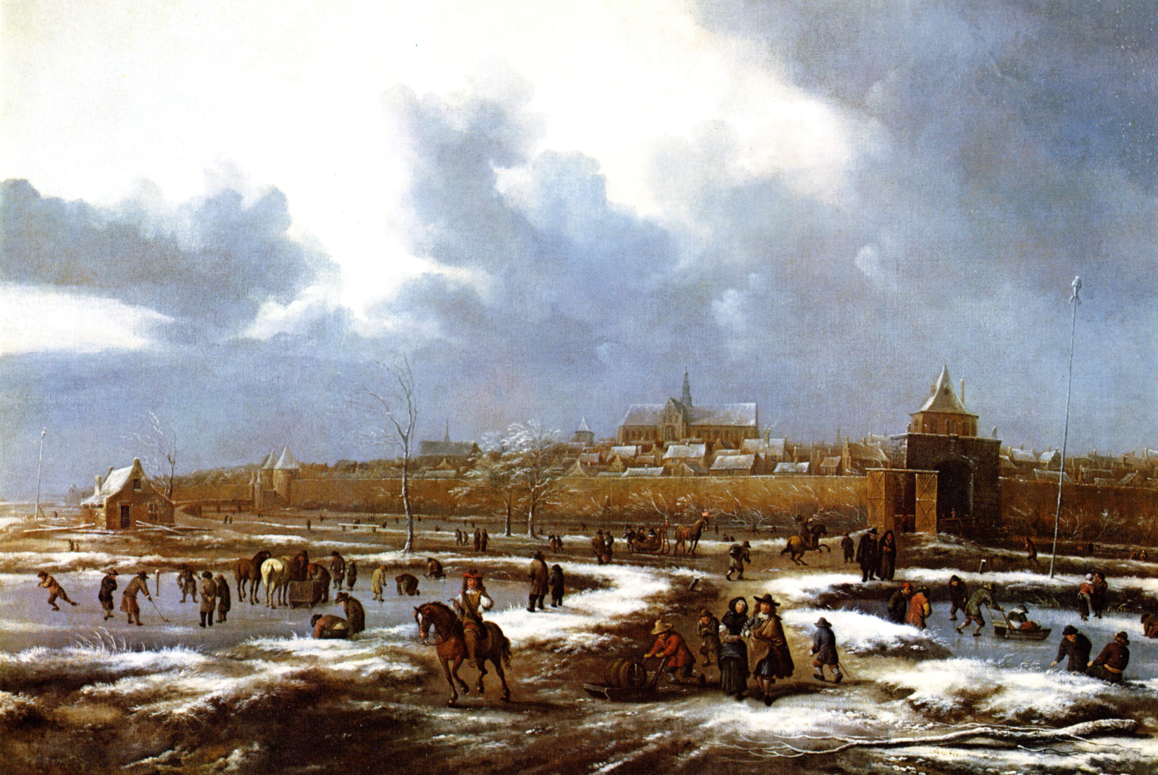 Nicolaes Molenaer, Gezicht op de stad Haarlem