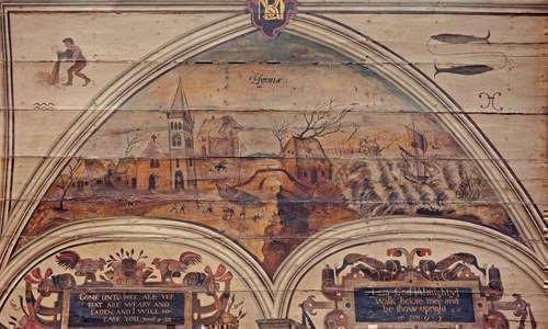 James Stalker, Winter Cartouche of Skelmorlie Aisle in Largs. 1638