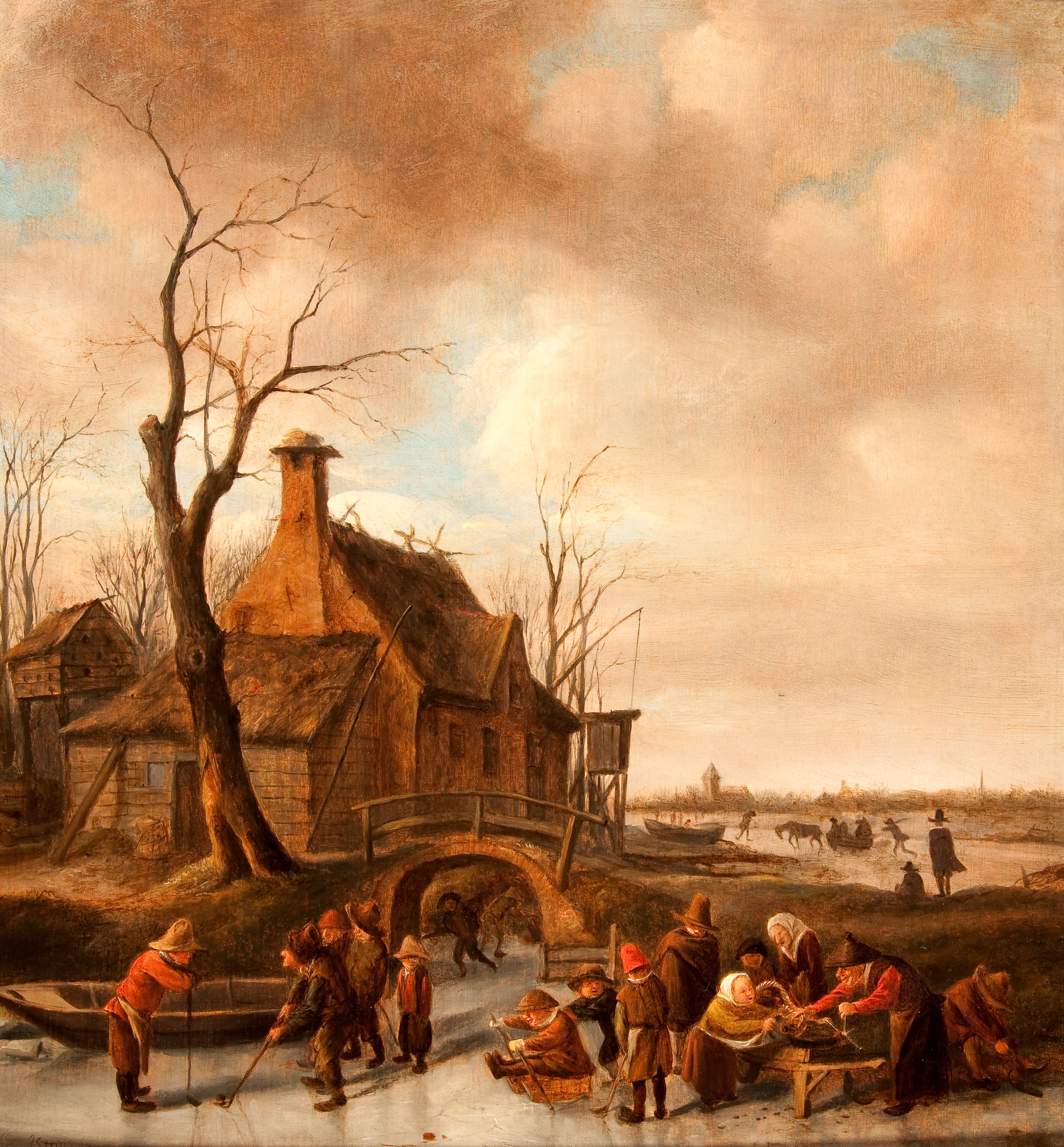 Jan Havicksz. Steen, Colvers op het ijs bij Spierdijk