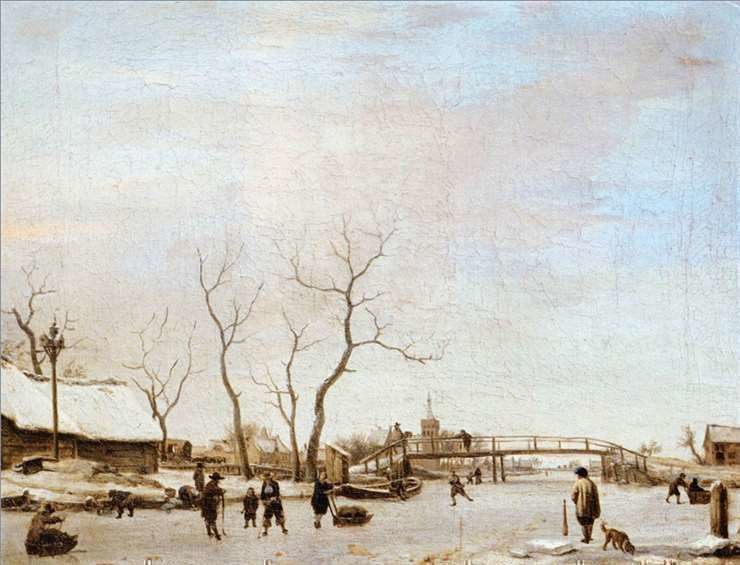 Adriaen van de Velde, IJsvermaak. Ca. 1668