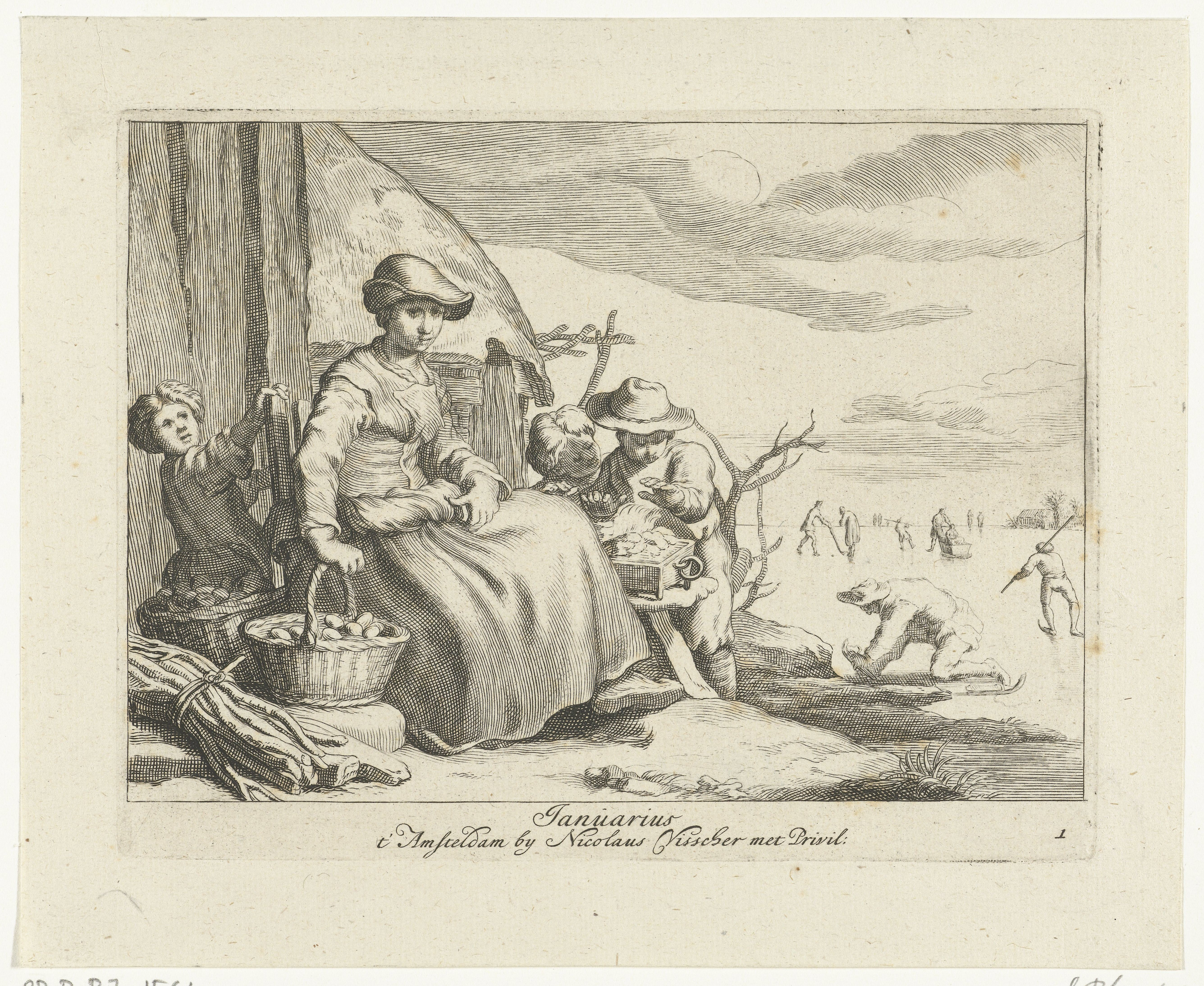 Frederick Bloemaert, Januarius. Na 1635-1670