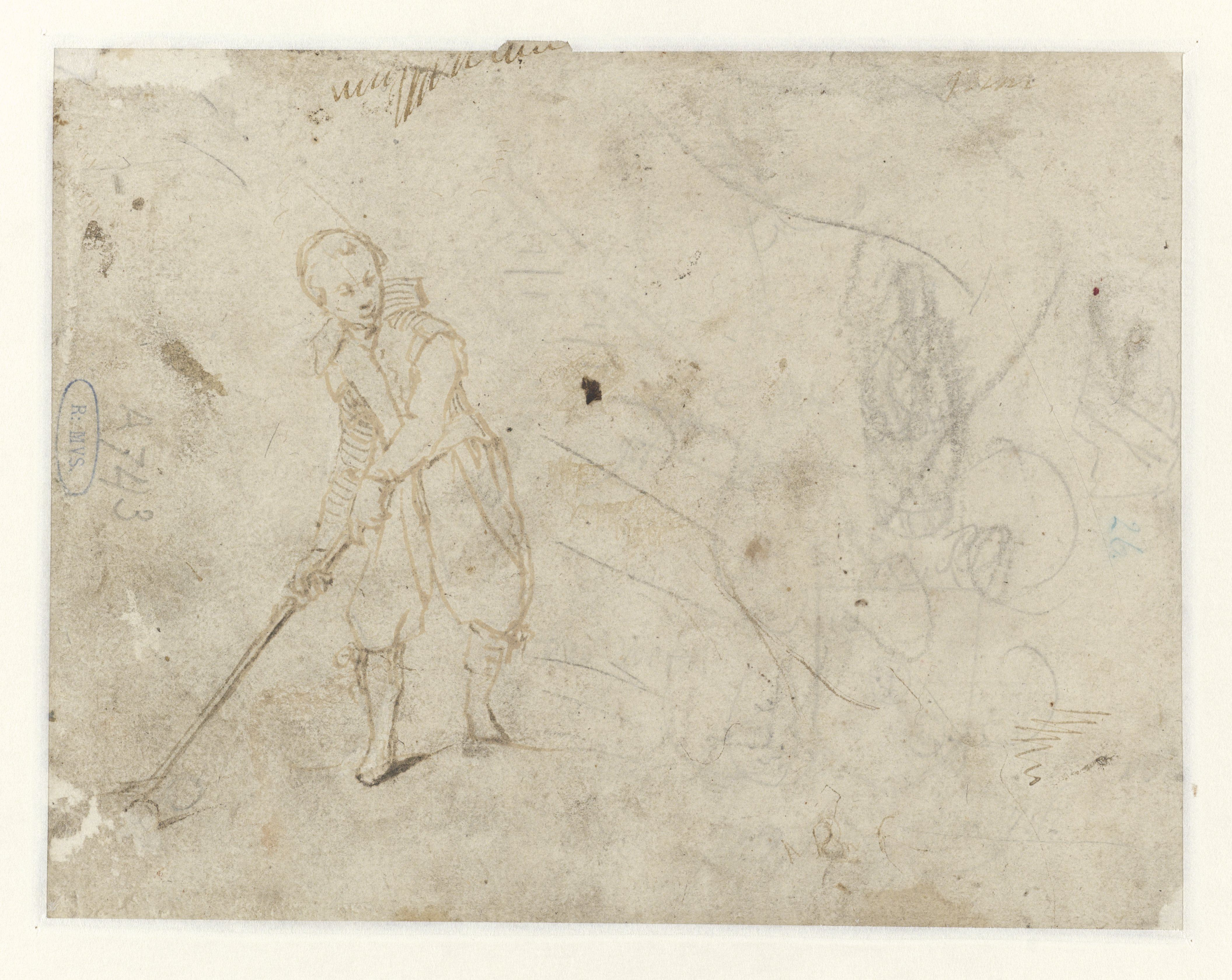 Gerard ter Borch I, Colfspelend jongetje. 1610-1620