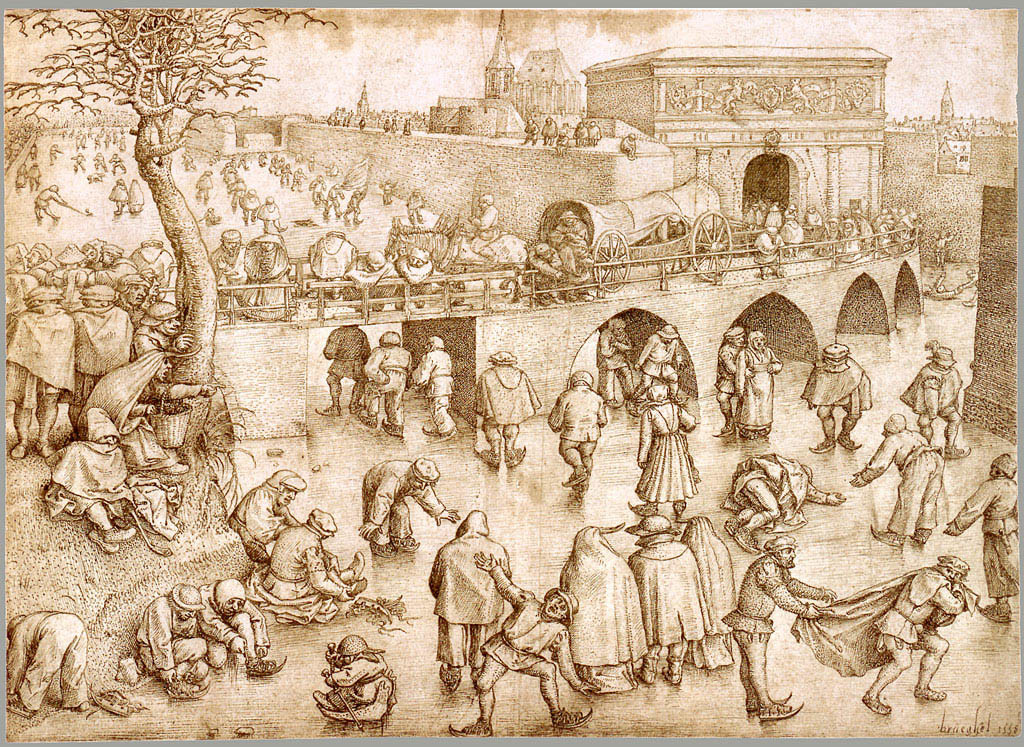Pieter Breughel I, Schaatsers voor de St. Joris poort te Antwerpen