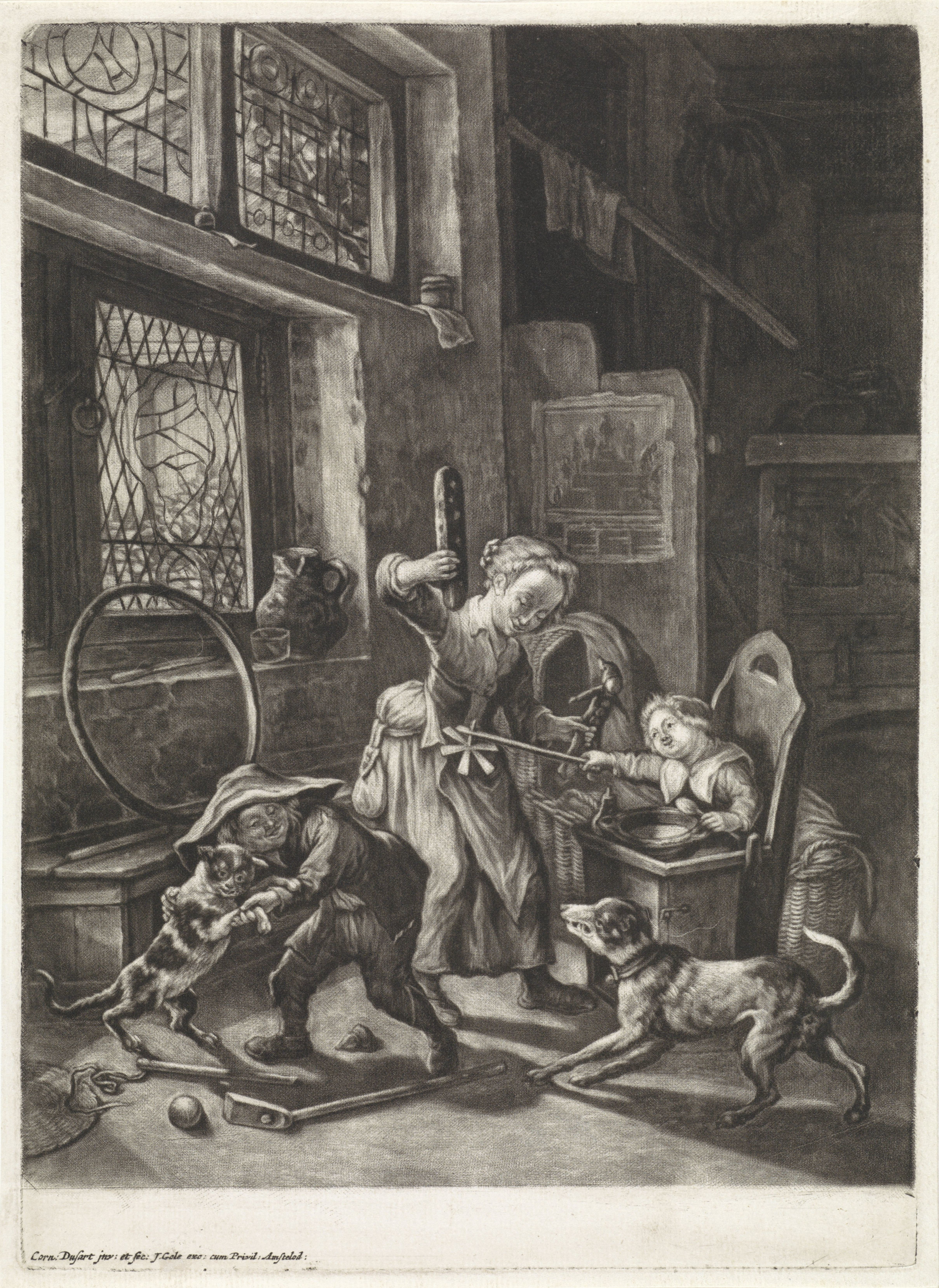 Cornelis Dusart, De kindertijd