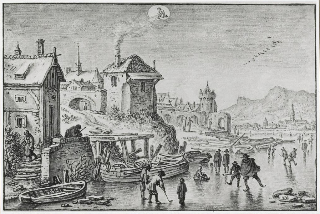 Hermand Saftleven, Winterlandscape symbolizing January
