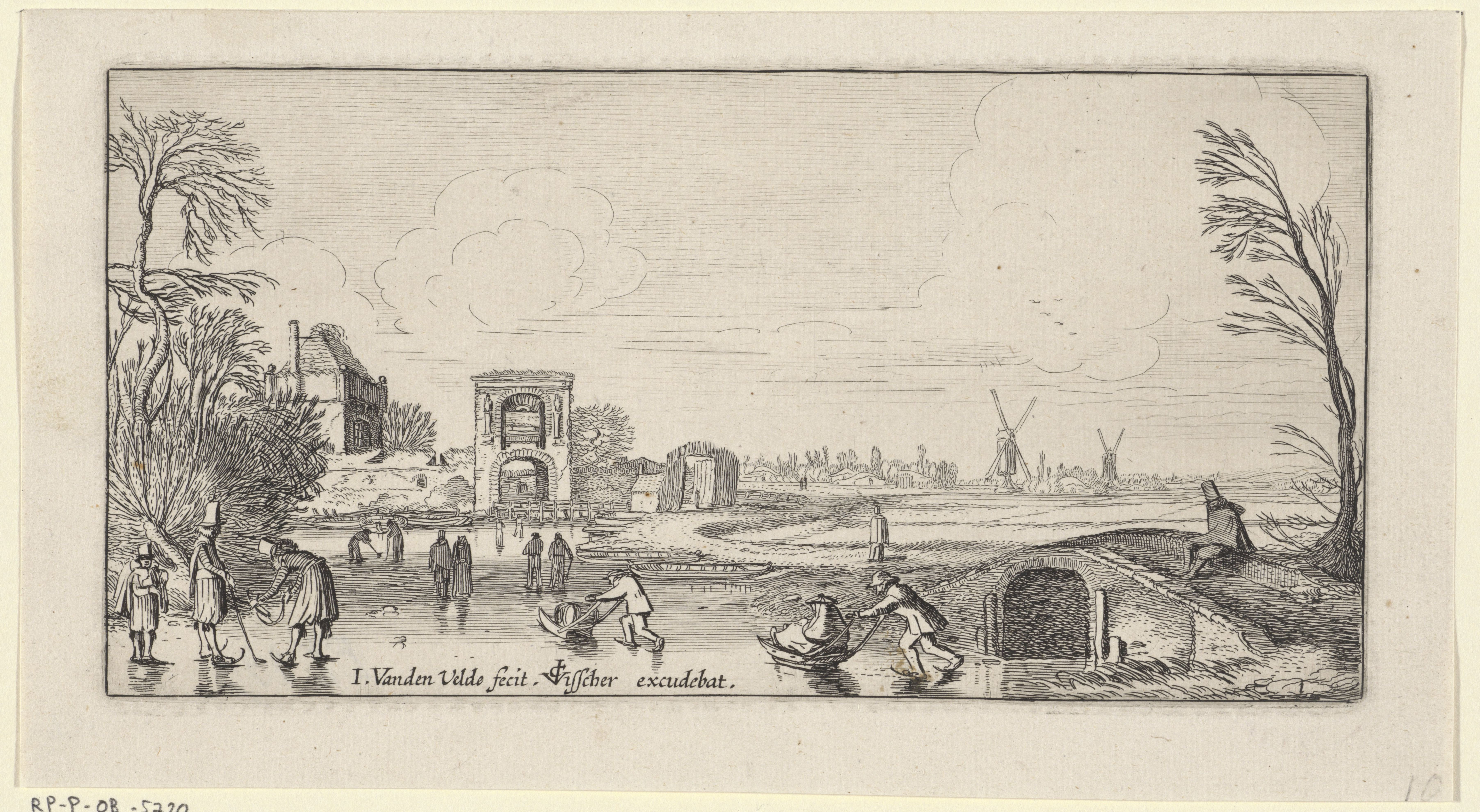 Jan van de Velde, Winter Landscape