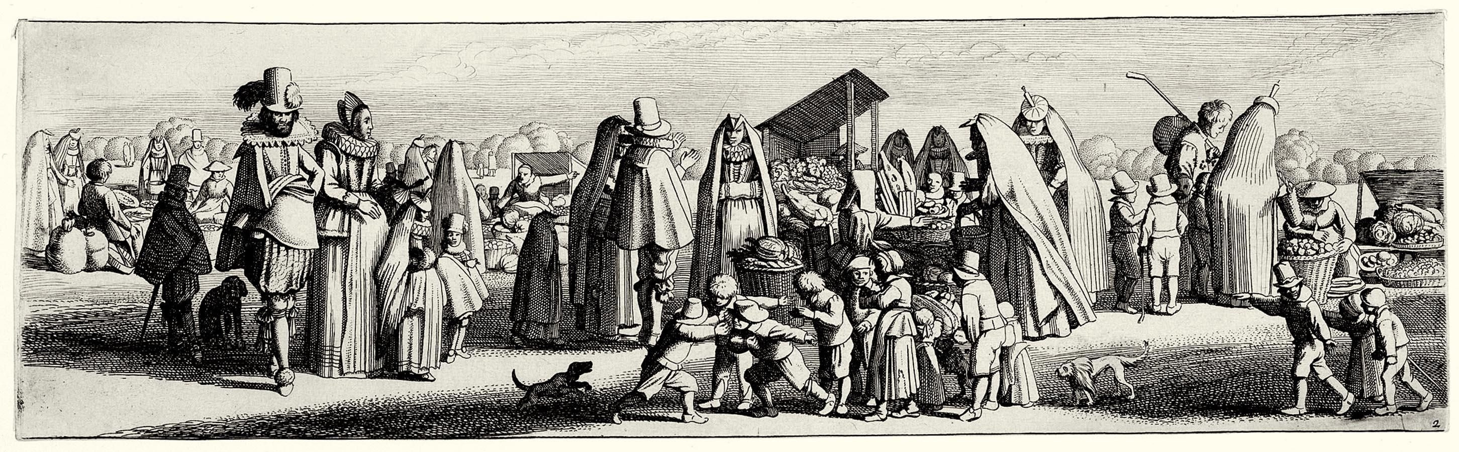 Jan van de Velde II, Groente- en fruithandelaren op de jaarmarkt