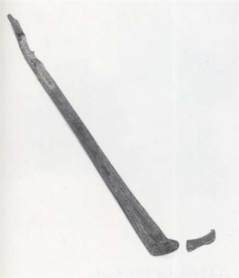 Colfstok met slof. 17e-eeuw