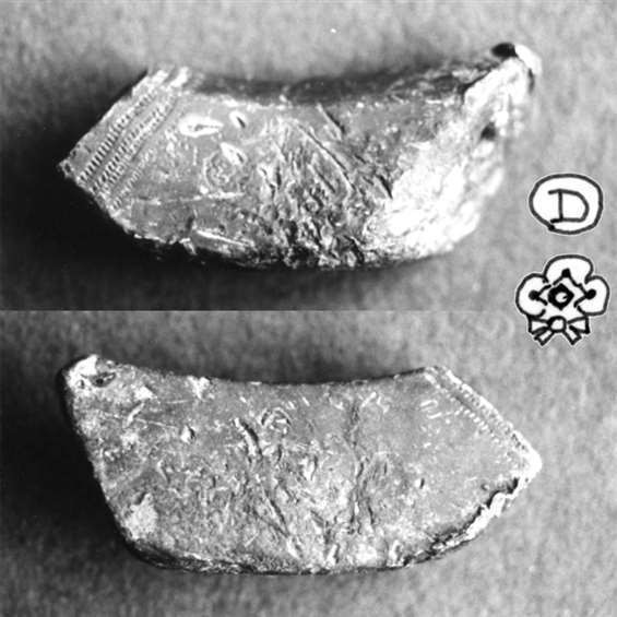 Colfslof (met merktekens weergegeven)