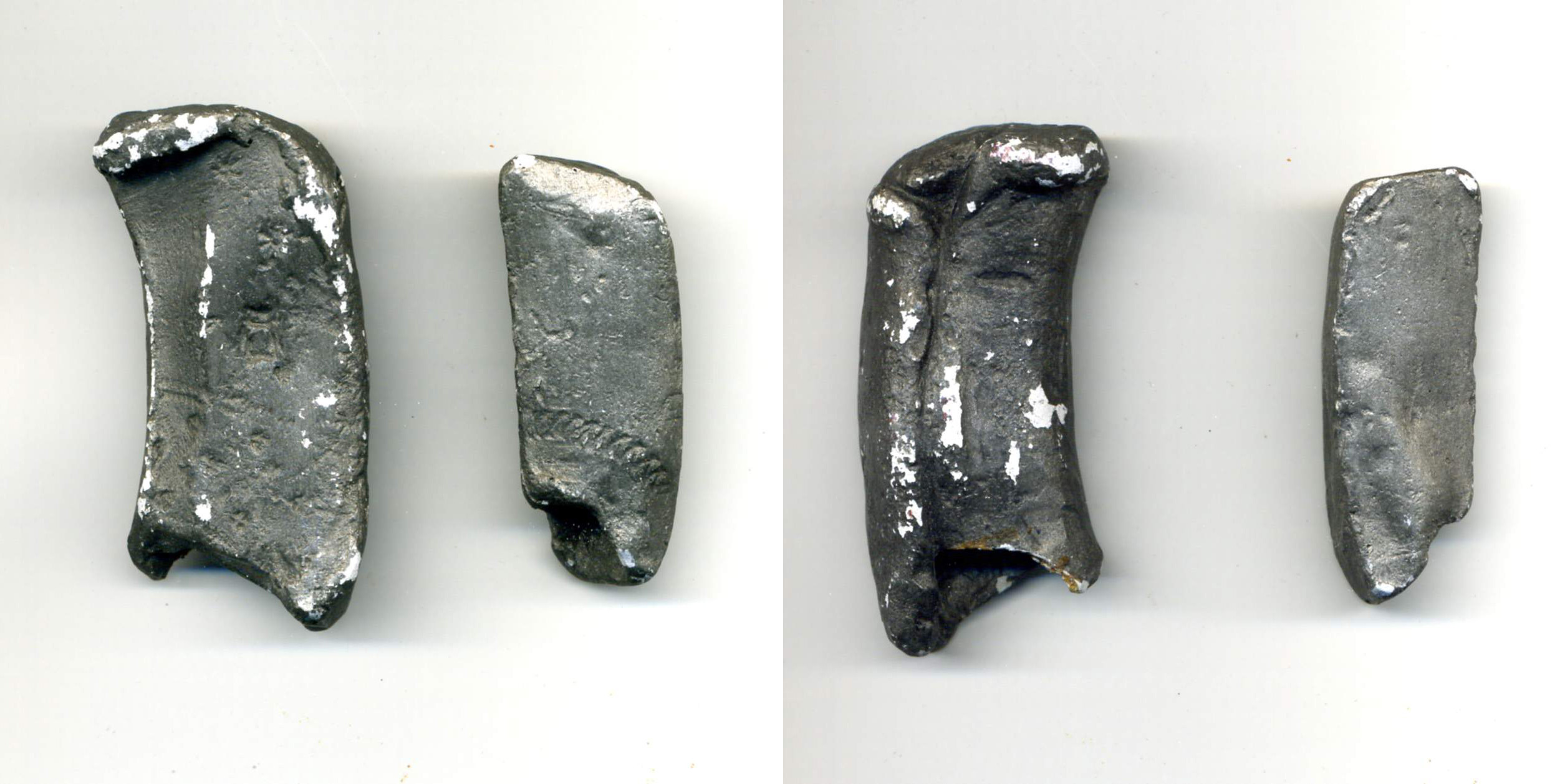 Twee colfsloffen voor kindergebruik