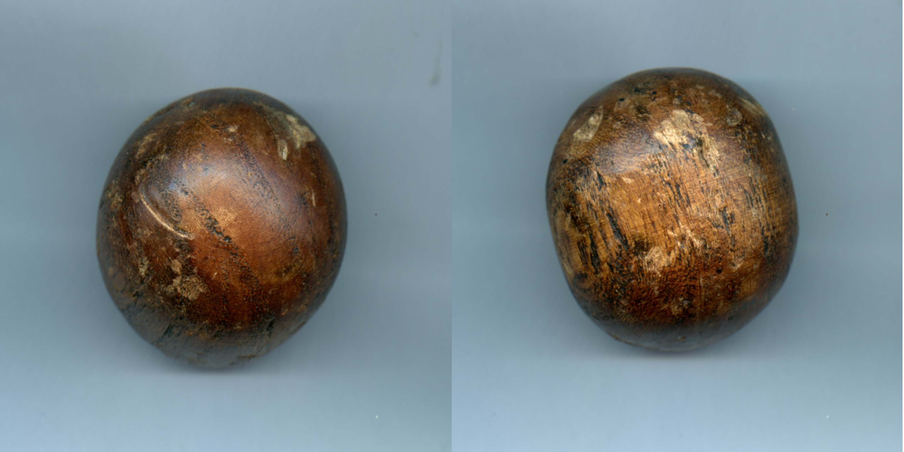 Houten colfbal. Ca. 1600