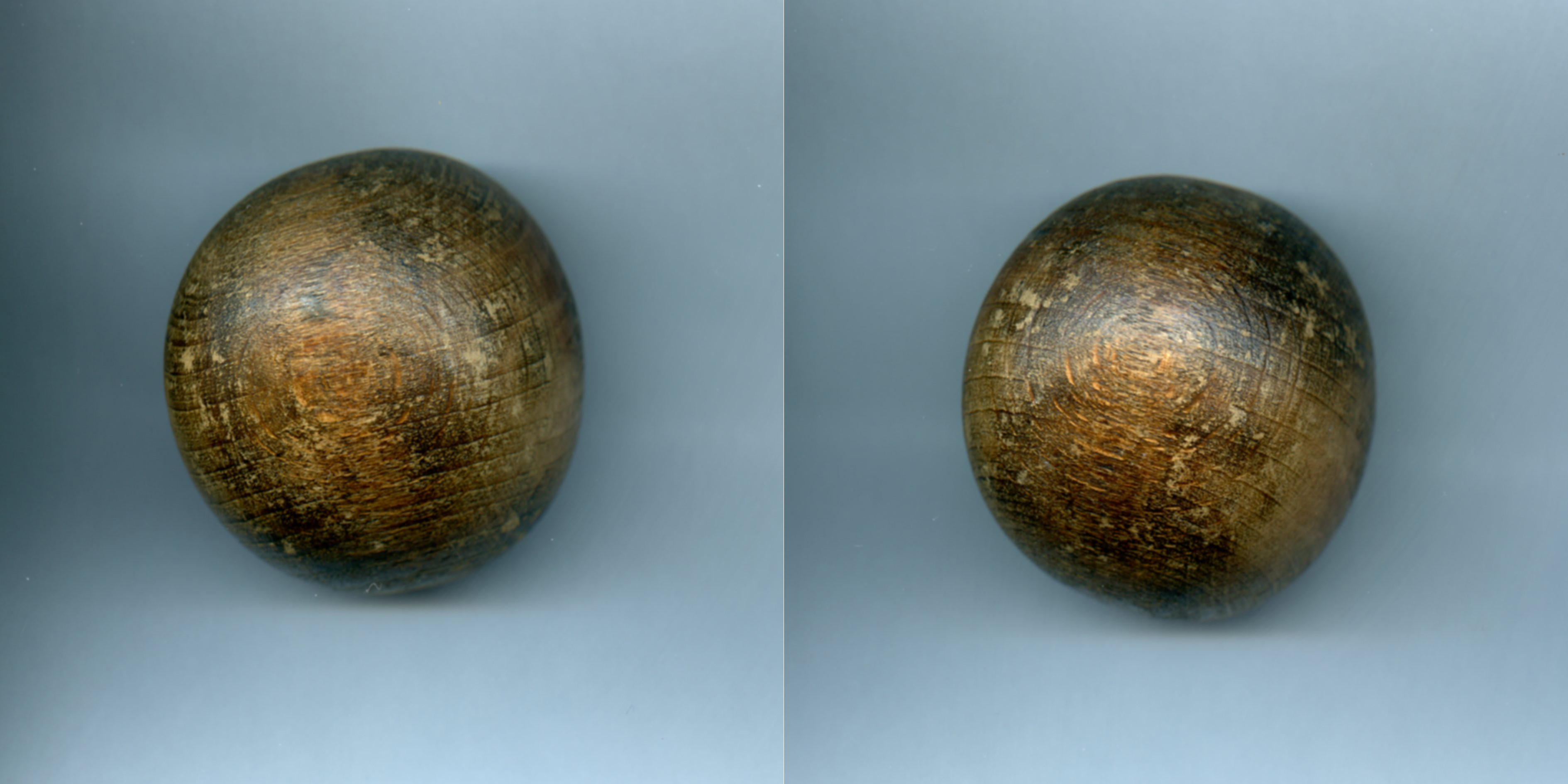 Houten colfbal. Ca. 1600