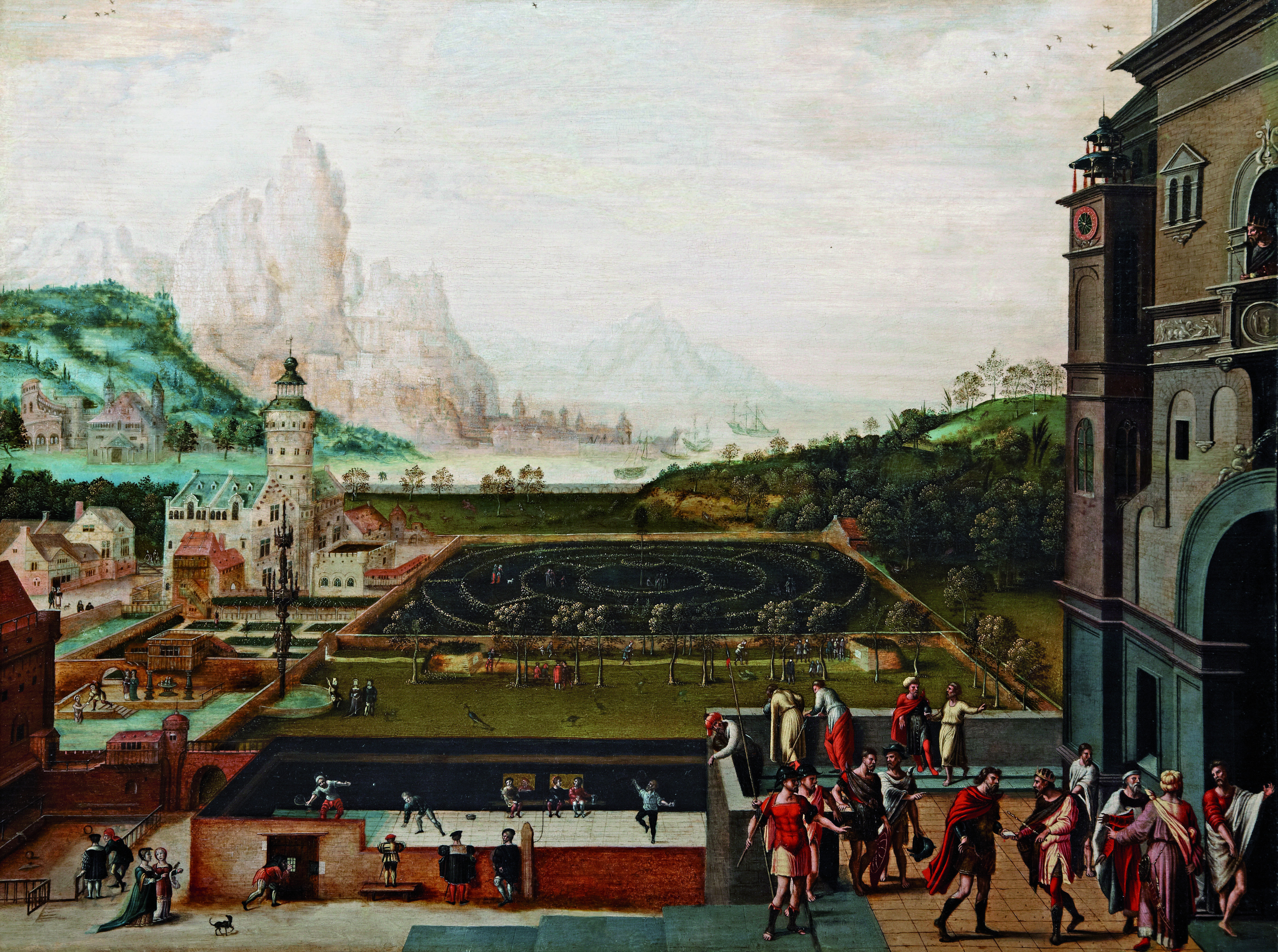 Lucas van Gassel, Beugelen, Caetsen (= tennis)