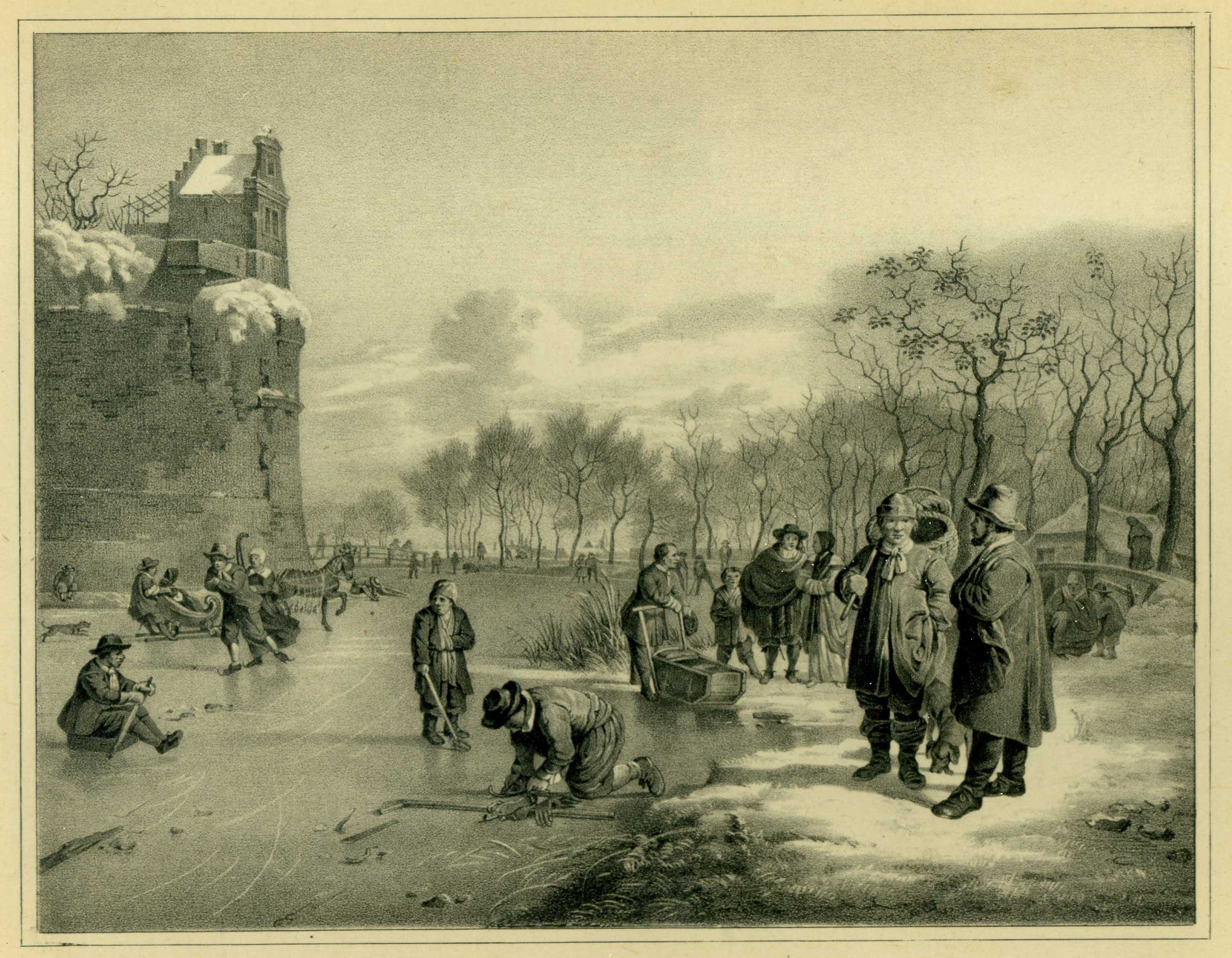 Adriaen van de Velde, Winterlandschap