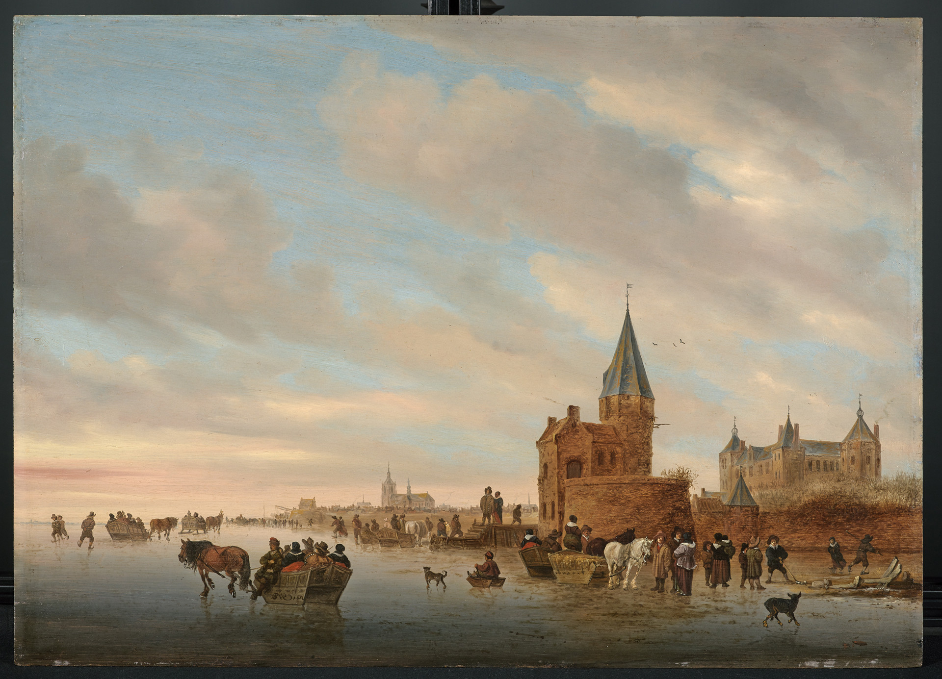 Salomon van Ruysdael, Wintervermaak bij Arnhem