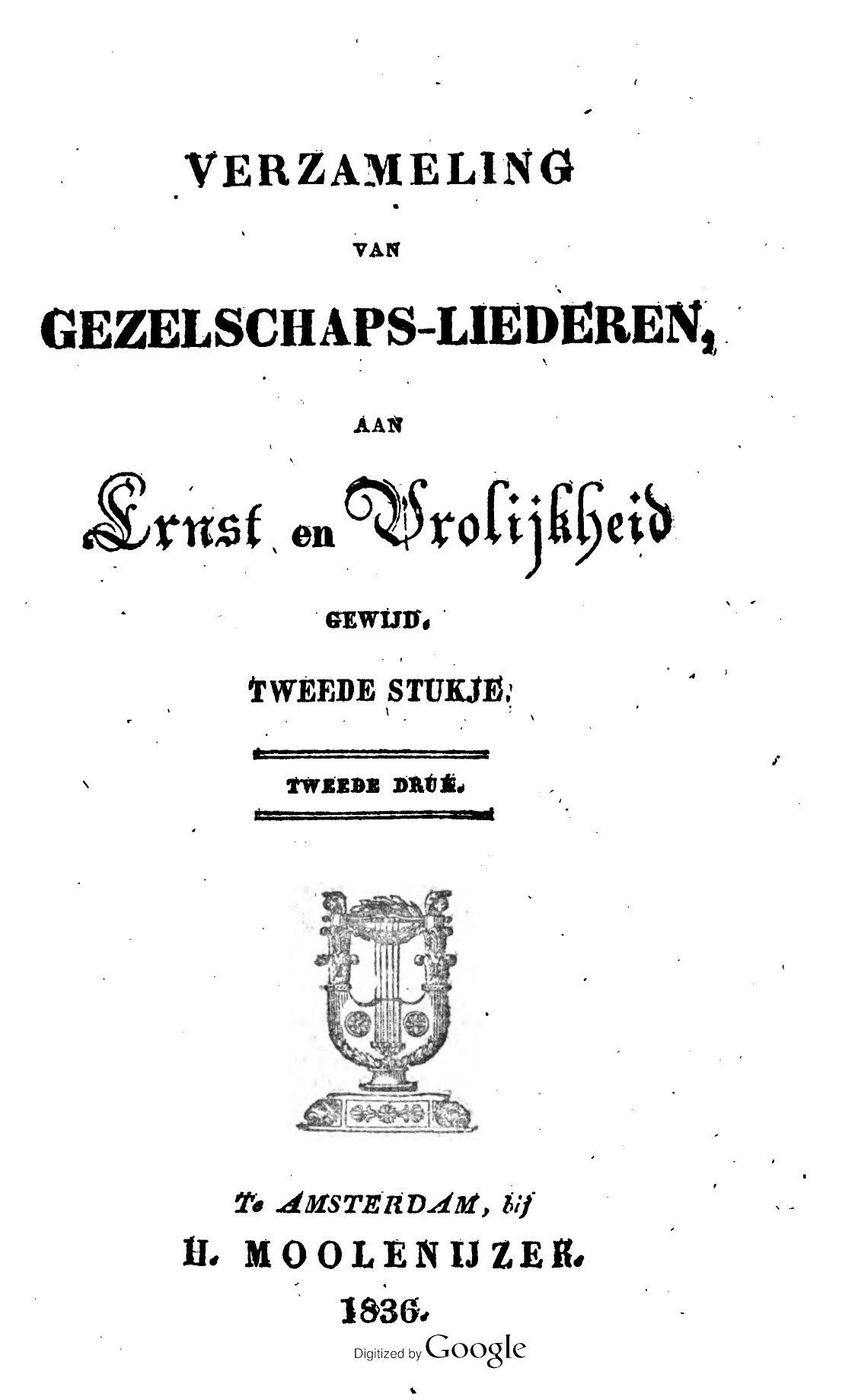 Lof van het Kolven. 1836