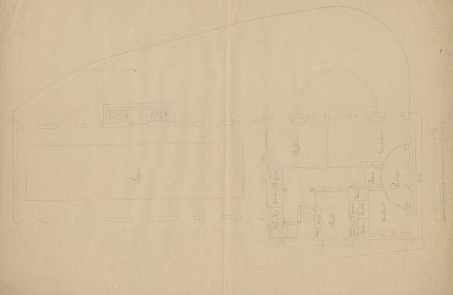 Sociëteit Amicitia te Leeuwarden. Ws. ca. 1840
