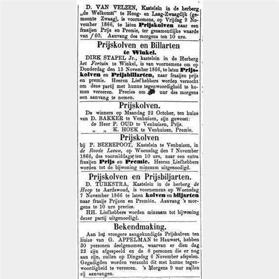 Purmerender Courant. 1866