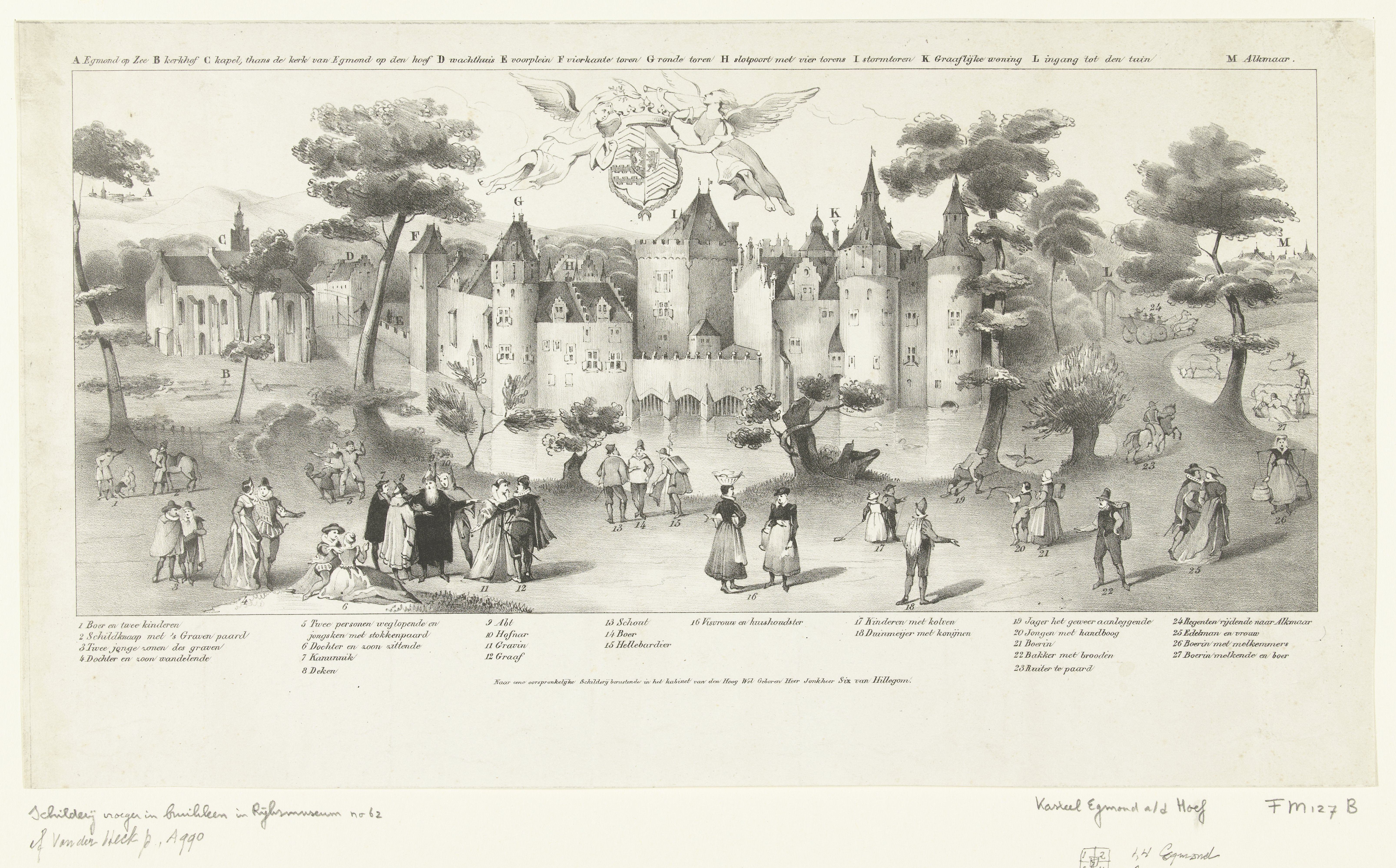 Anoniem, Kasteel van Egmond aan den Hoef - 19e eeuw