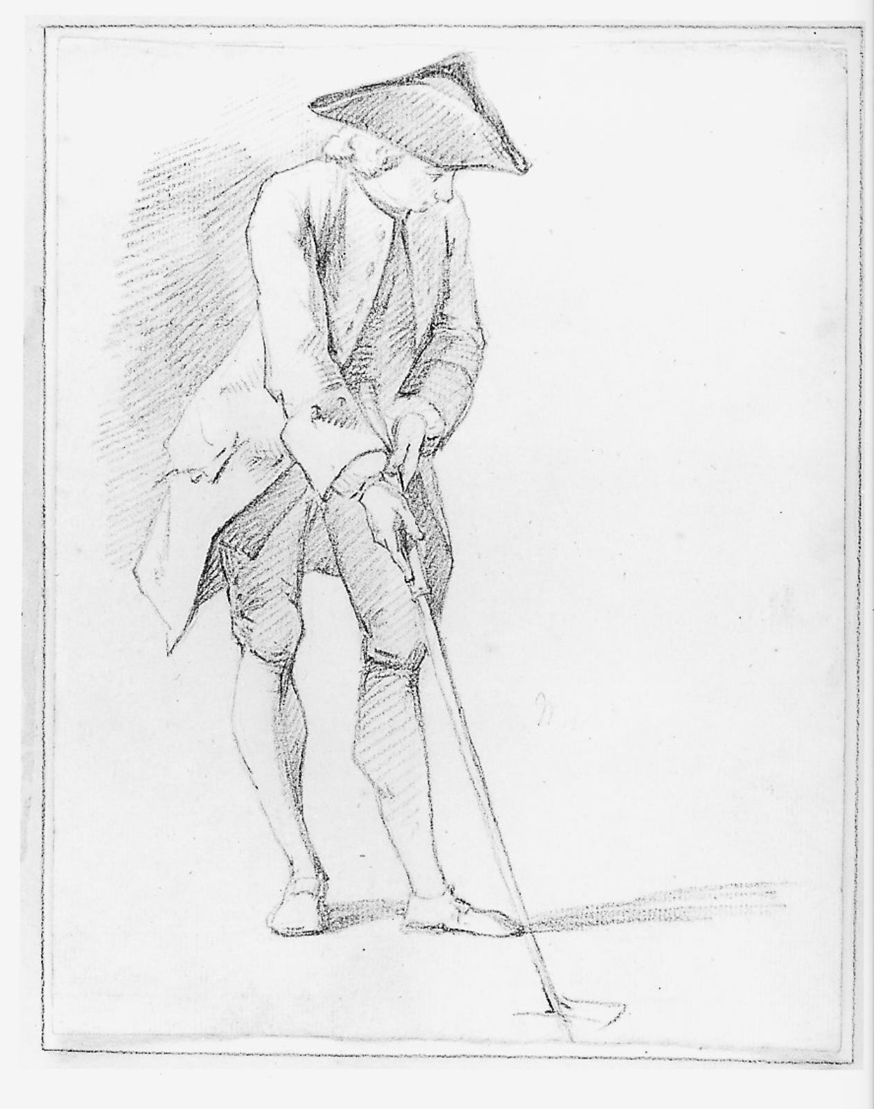 Anoniem, Willem Writs als kolfspeler. 1765-1770