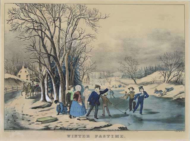 Nathaniel Currier, Winter Pastime. C. 1850