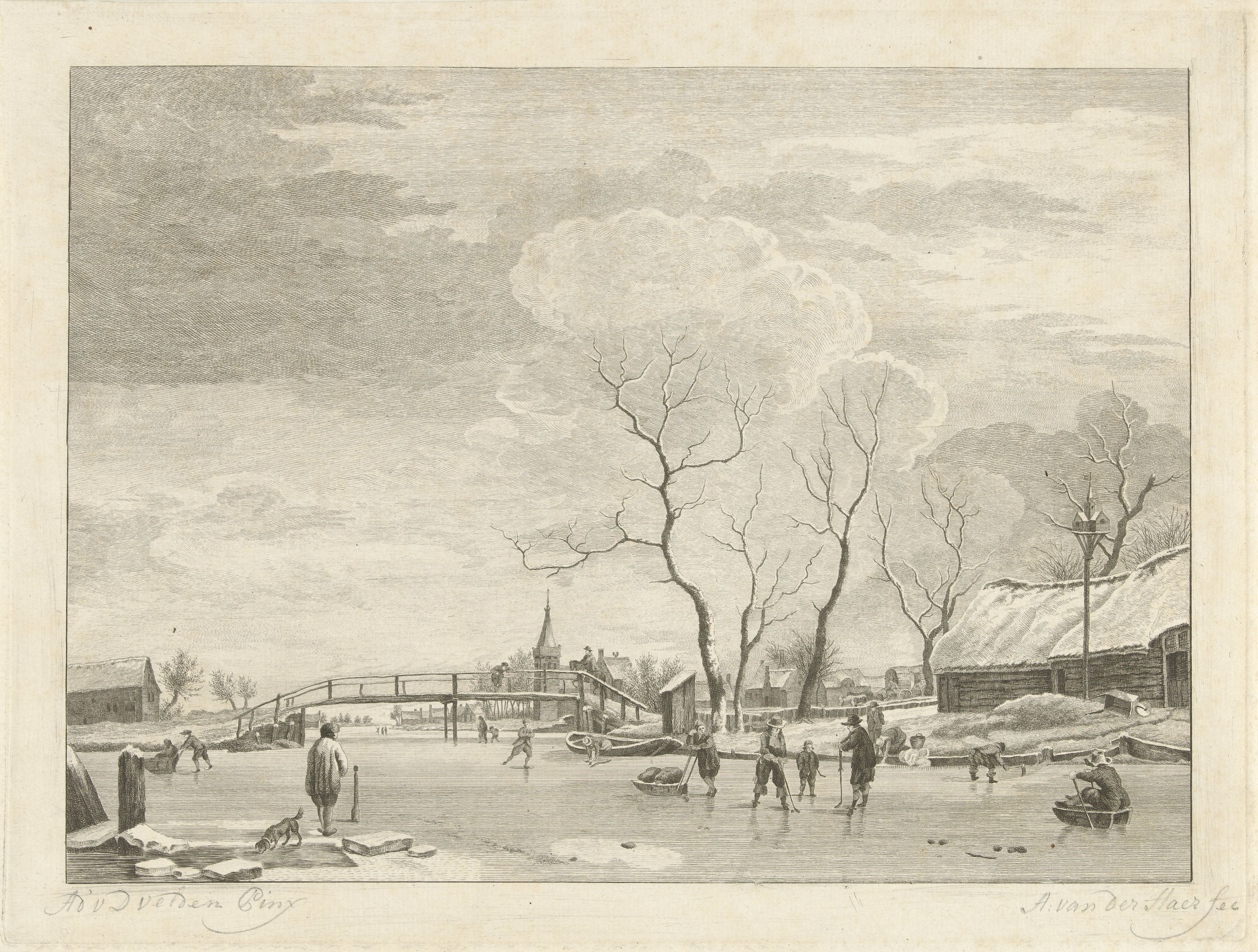 Anthony van der Haer, A Winter Scene