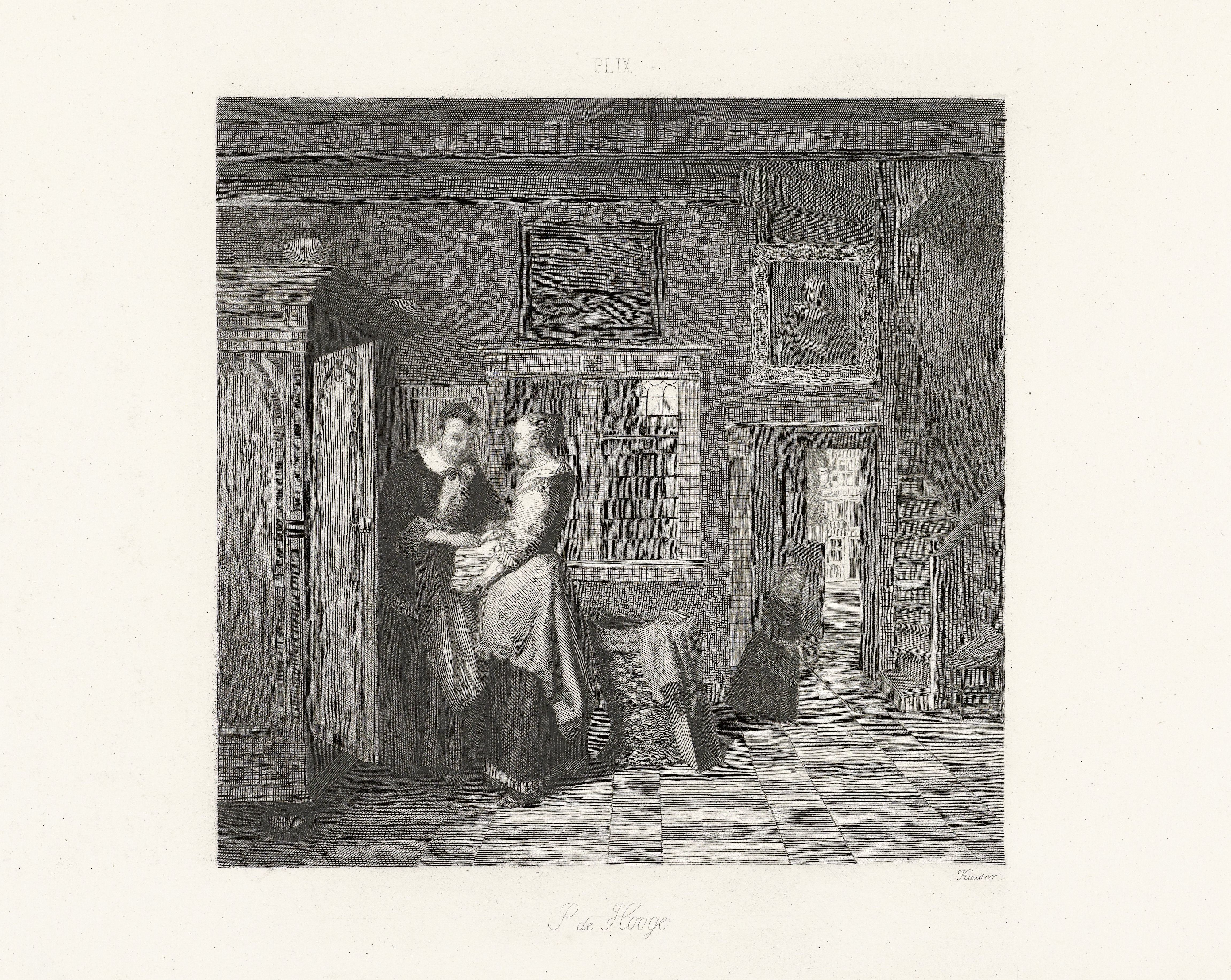 Johann Wilhelm Kaiser, De linnenkast