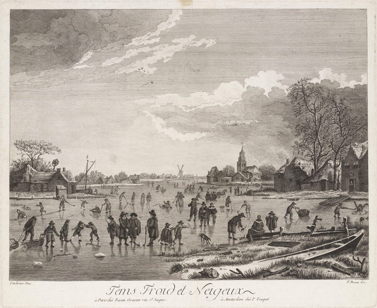 Louis Le Mire, Tems froid et neigeux. Ca. 1757