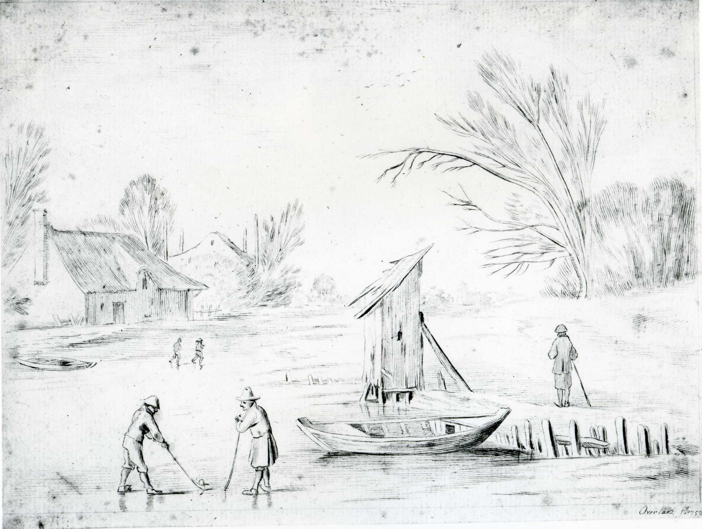 Anton Overlaet, Wintergezicht. 1759