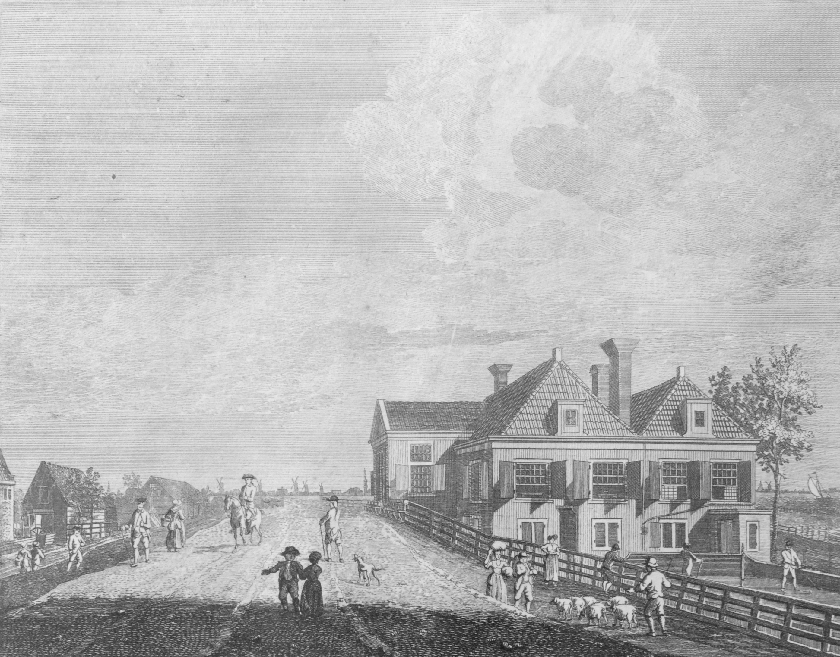 Herman Schouten, Kolfbaan bij herberg Zeeburgh te Amsterdam. 1770-1780