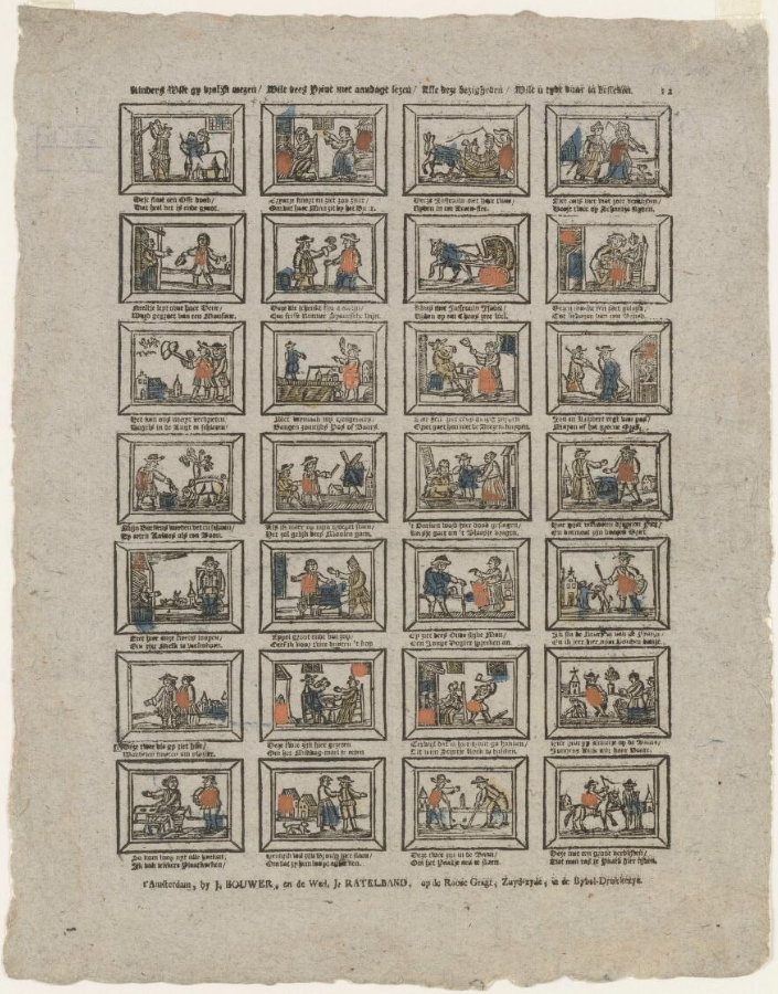 J. Bouwer en Wed. J. Ratelband, Centsprent, kolom 3 rij 7. 1794-1804