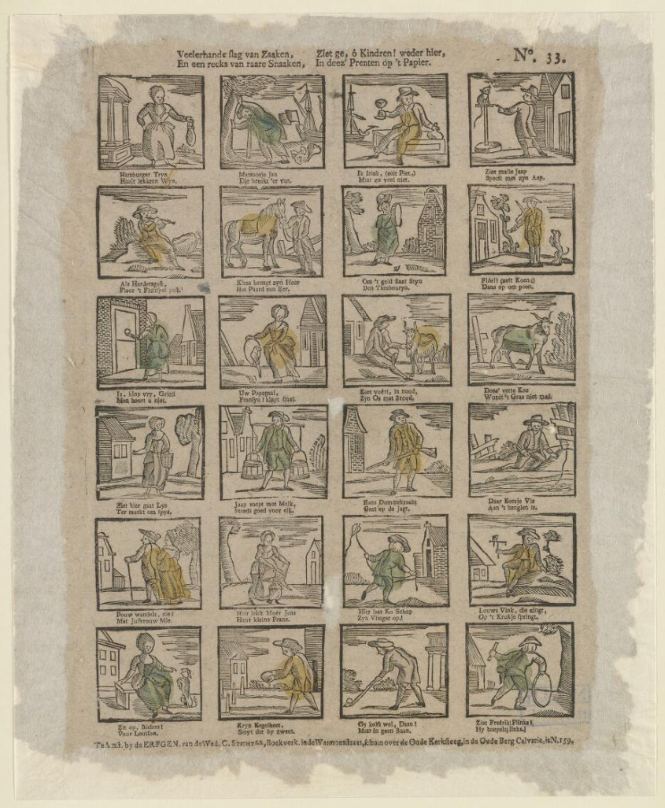 C. Stichter, Centsprent, kolom 3 rij 6. 1799-1813