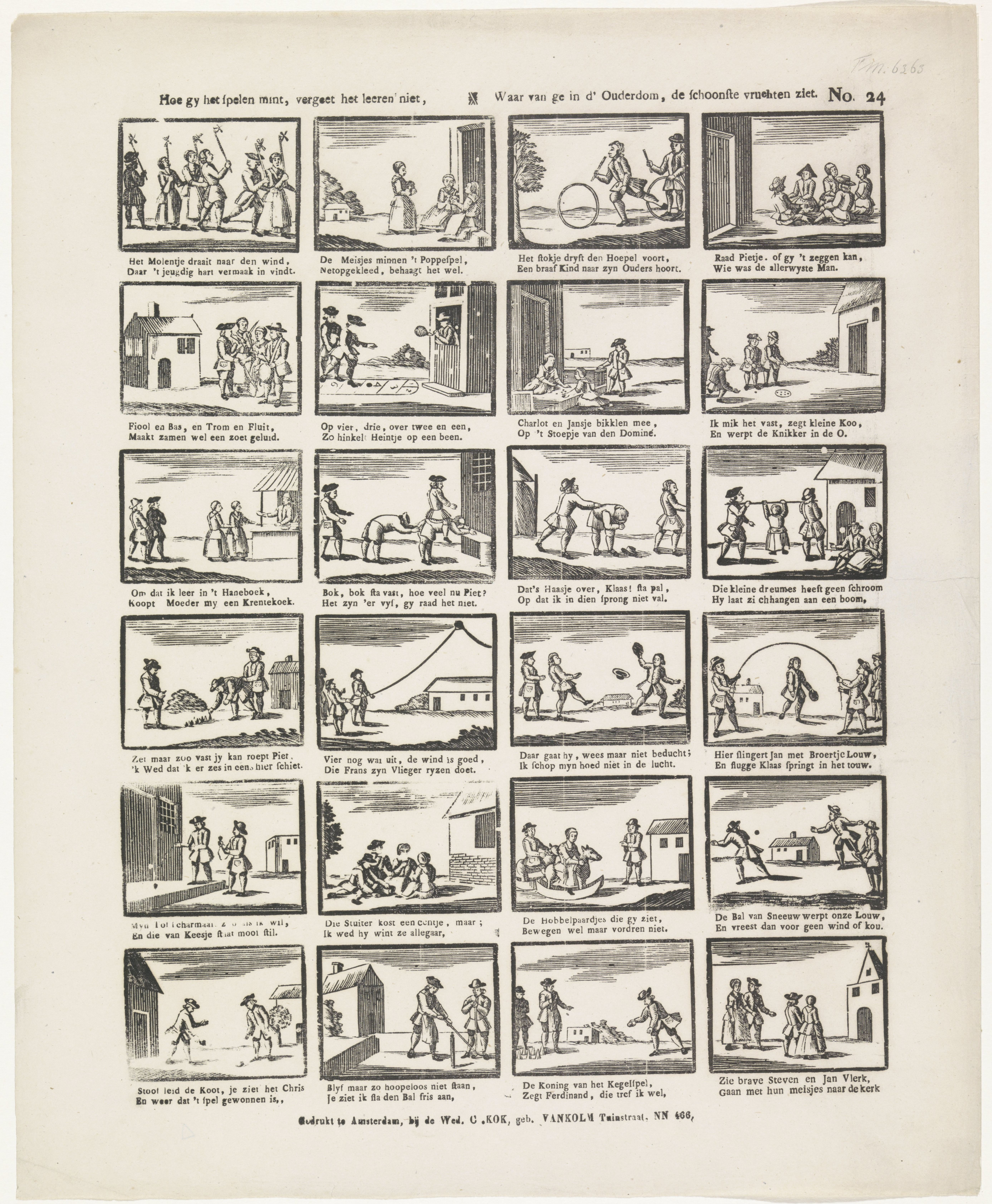 C. Kok-van Kolm, Centsprent, kolom 2 rij 6. 1800-1850