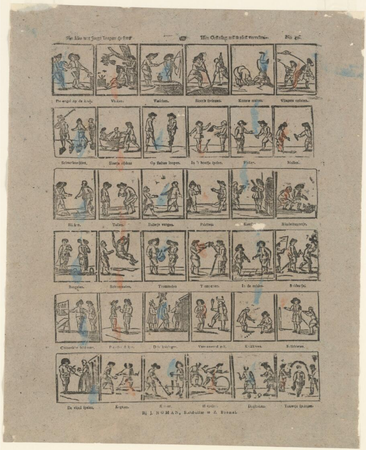 Johannes Noman, Centsprent, kolom 3 rij 6. 1814-1830