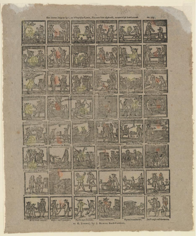 Johannes Noman, Centsprent, kolom 2 rij 8 en kolom 5 rij 2. 1814-1830