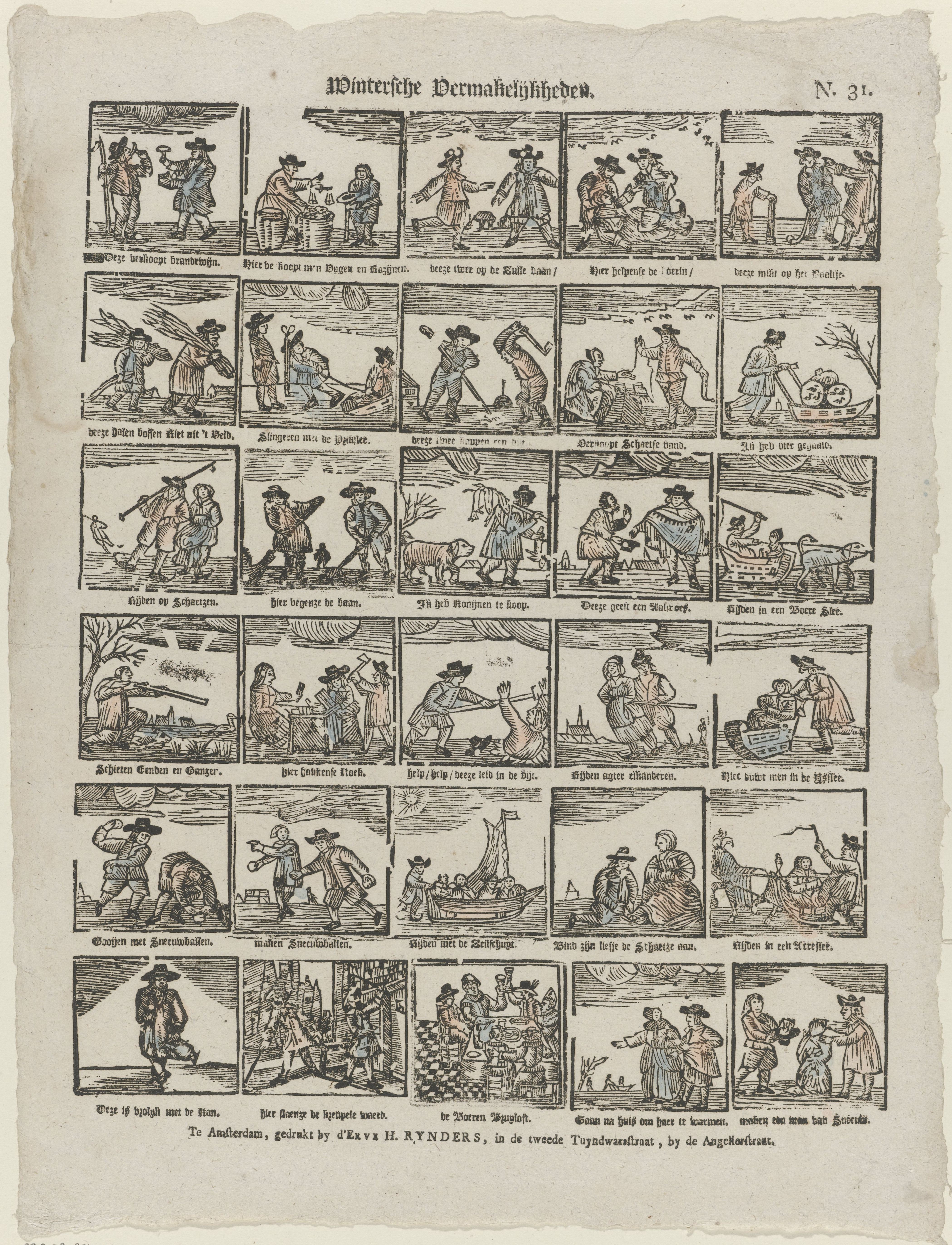 H. Rynders, Centsprent, kolom 5 rij 1. 1831-1854