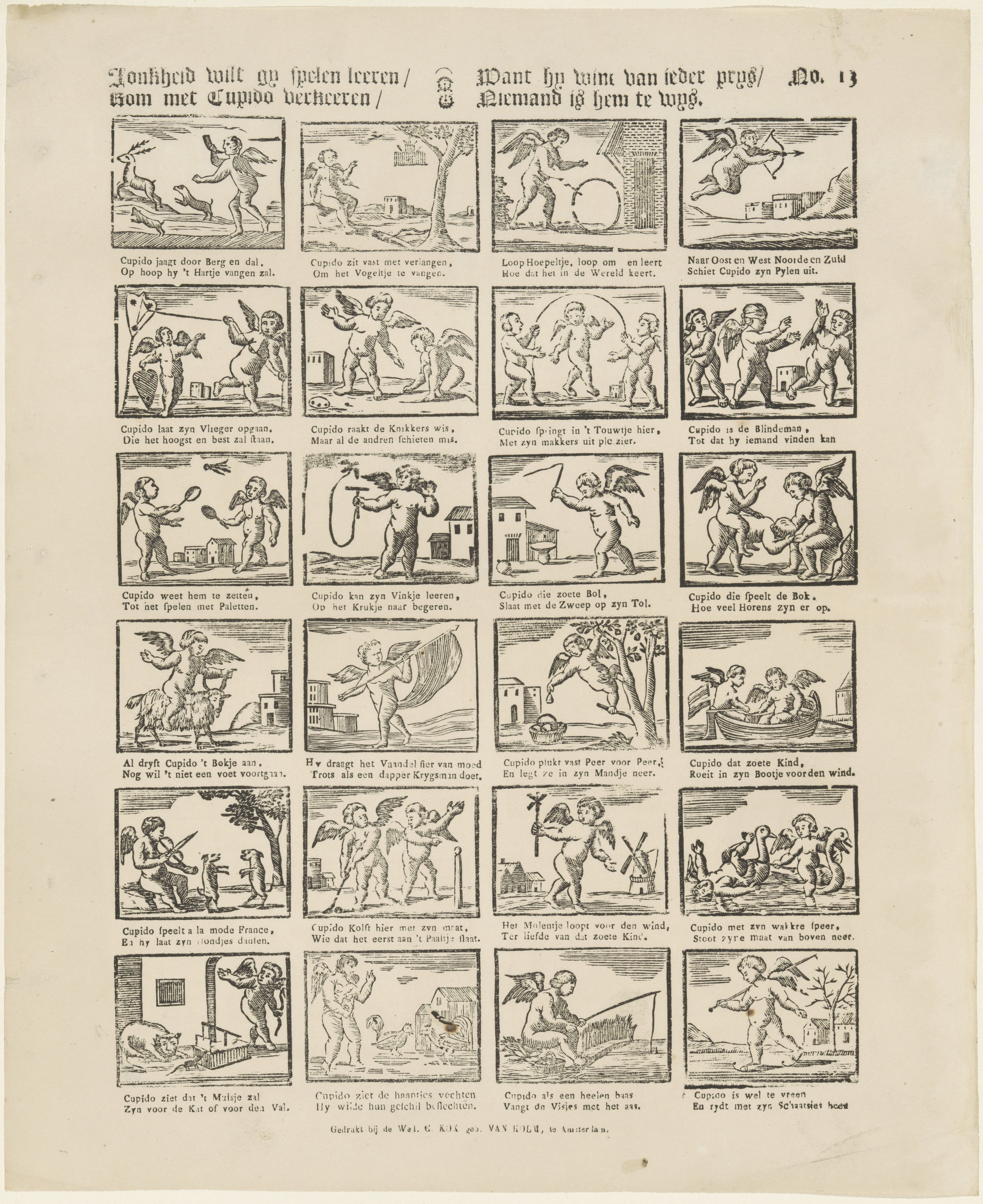 C. Kok-van Kolm, Centsprent, kolom 2 rij 5. 1842-1866