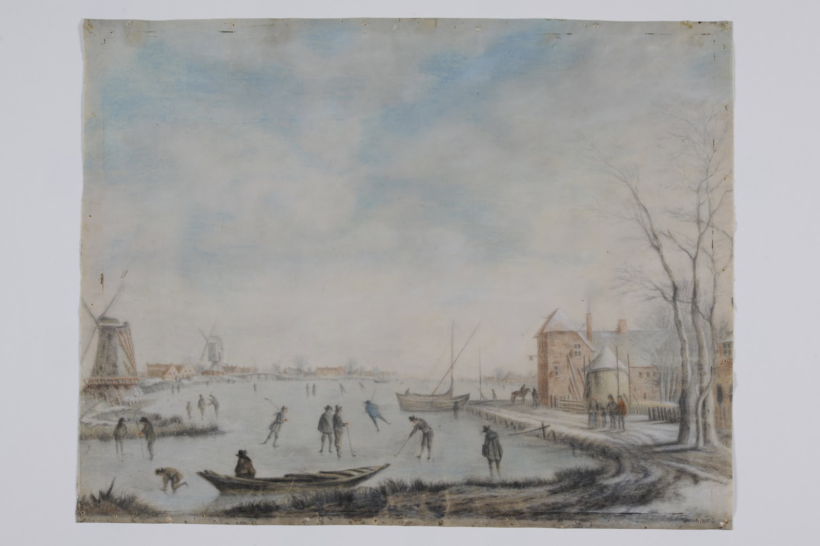 Anoniem IJsgezicht met colvers. Ca. 1700