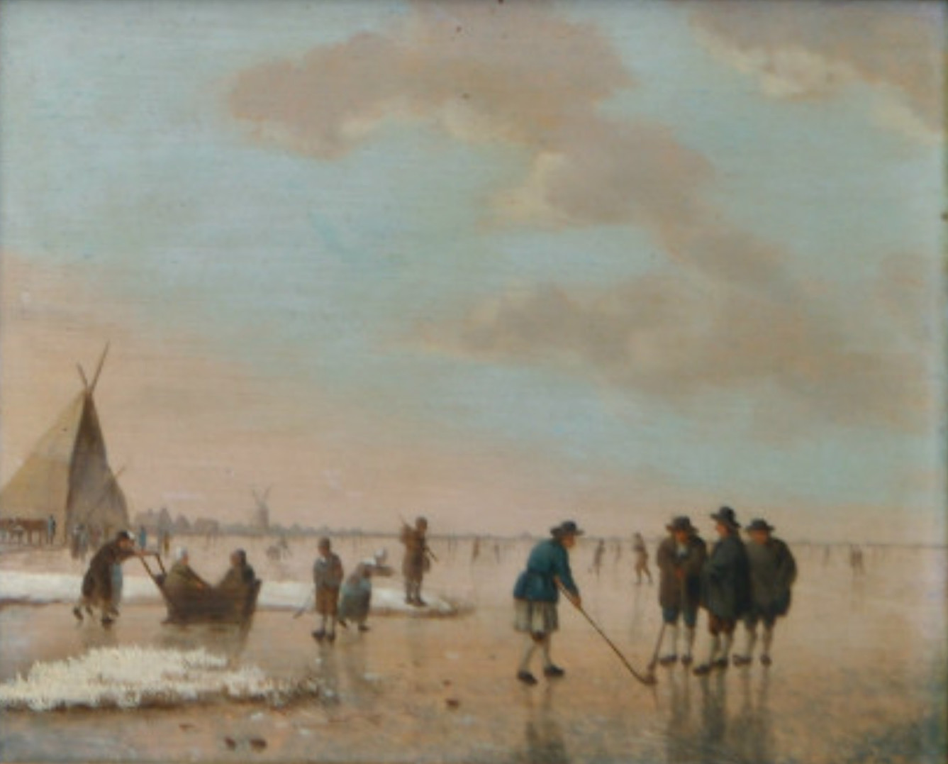 Hendrik Willem Schweickhardt, A winter landscape